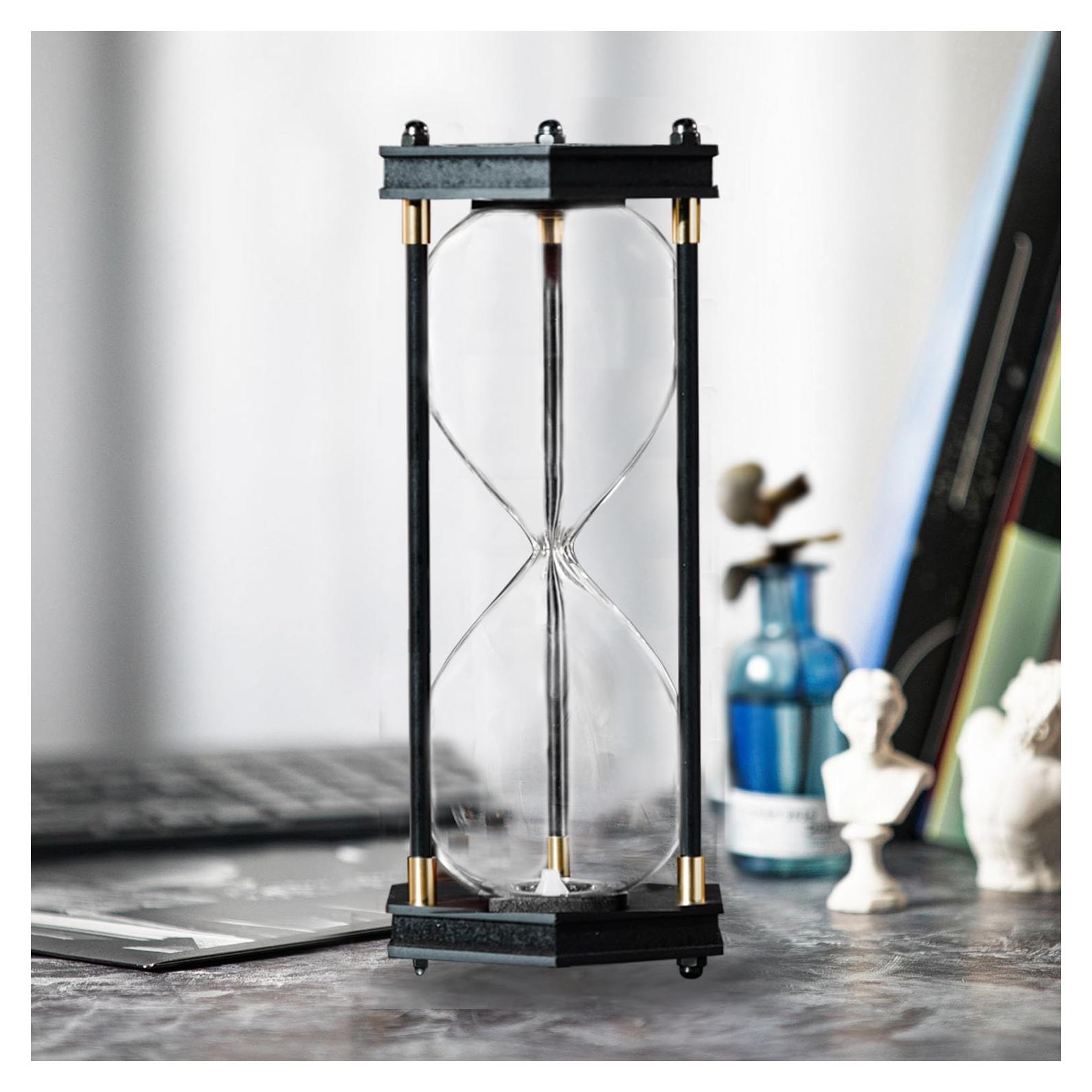 Reloj de Arena Rellenable ELAINESTORE Marco Madera 25.4 cm