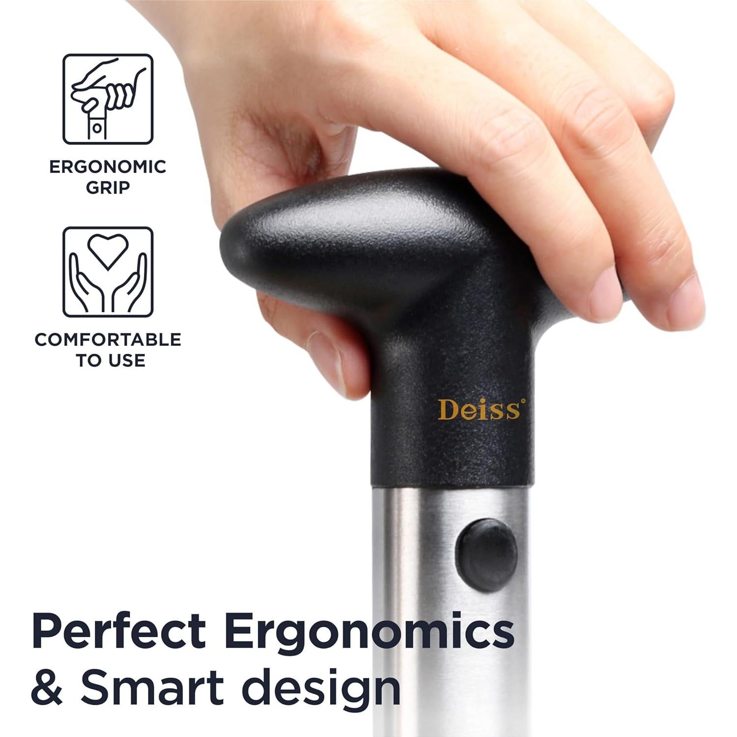 Cortador y Sacador de Piña Deiss PRO Acero Inoxidable 2 en 1