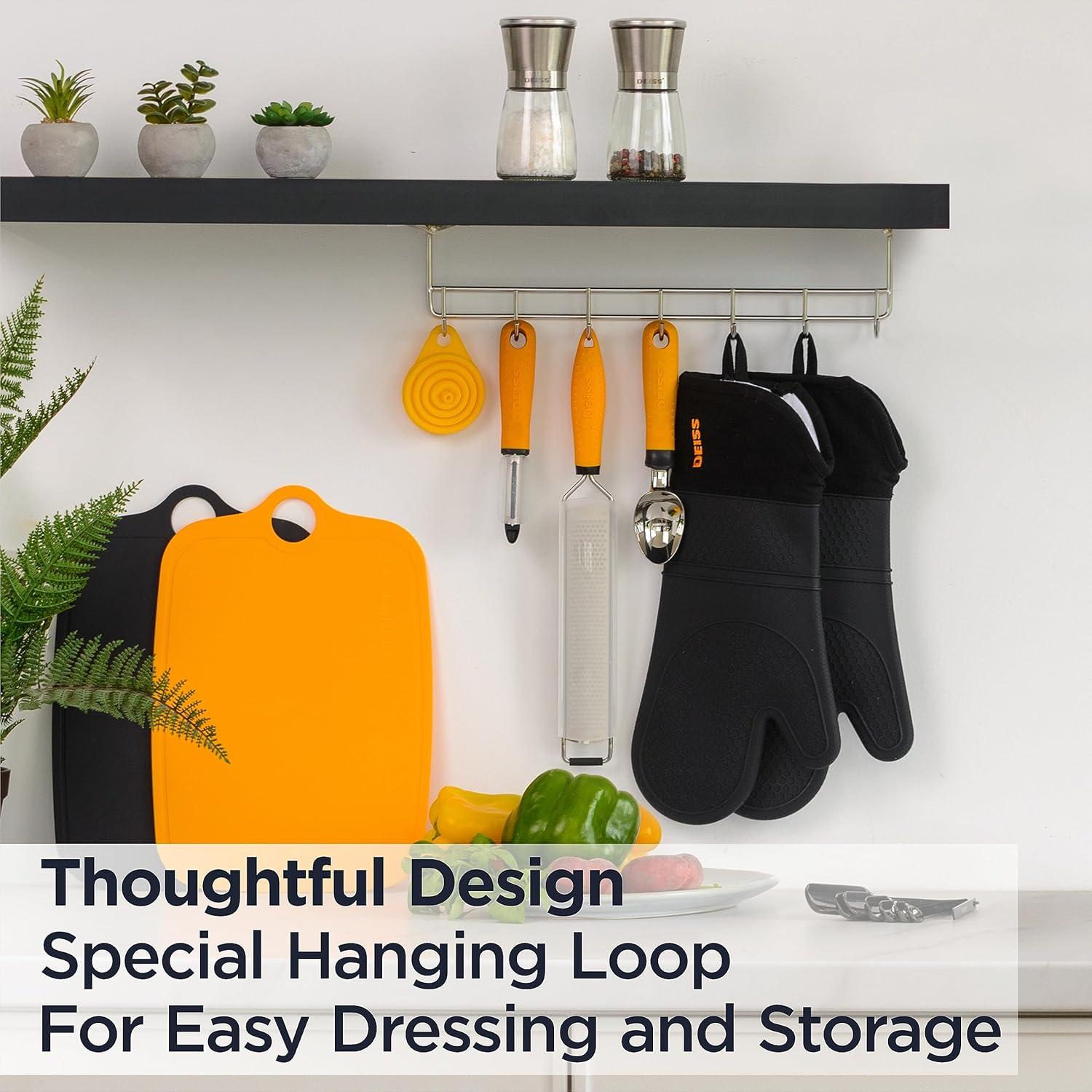 Manoplas de Horno Deiss PRO Resistentes al Calor 2 Pzas