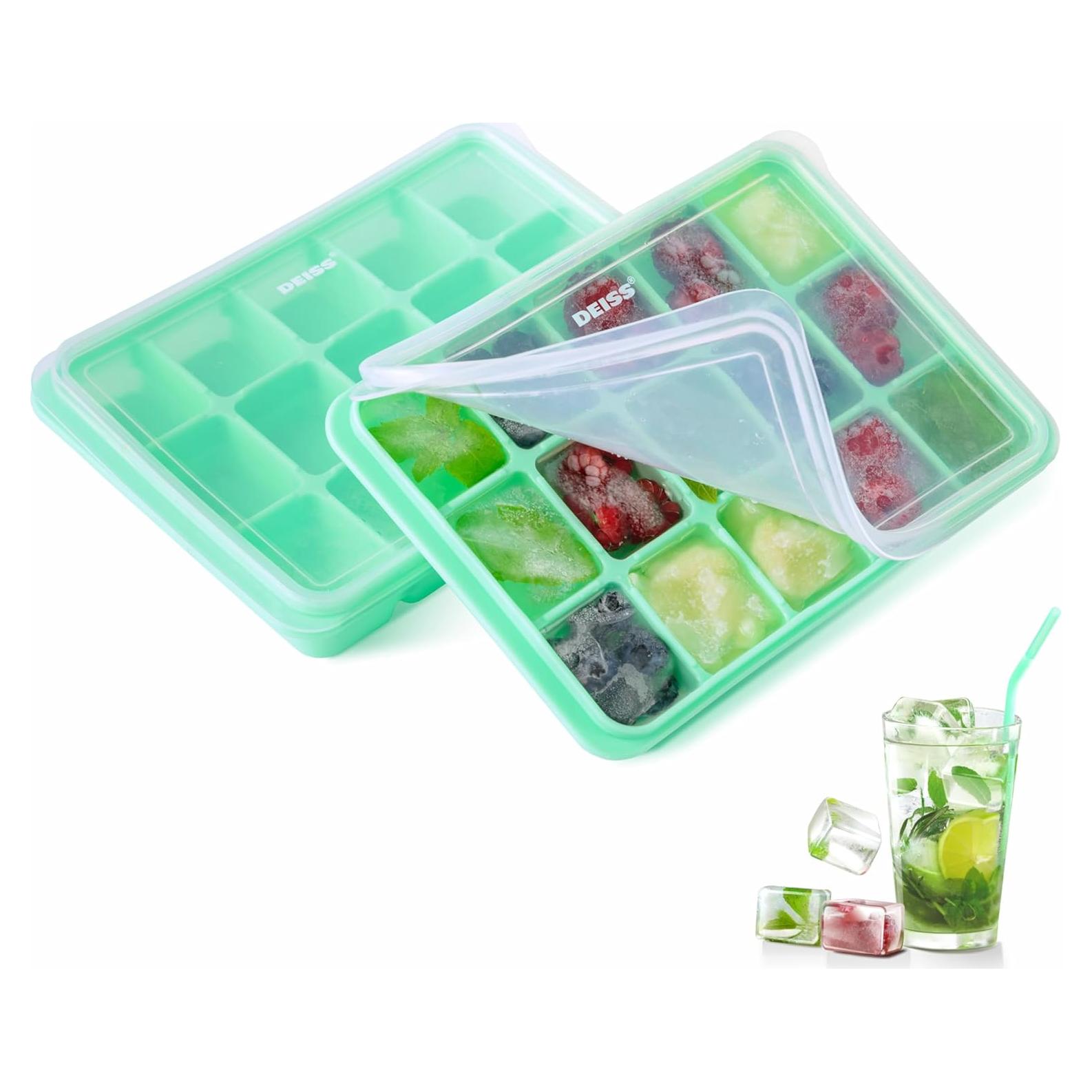 Bandeja de Hielo Deiss PRO con Tapa 2 Pack Silicona