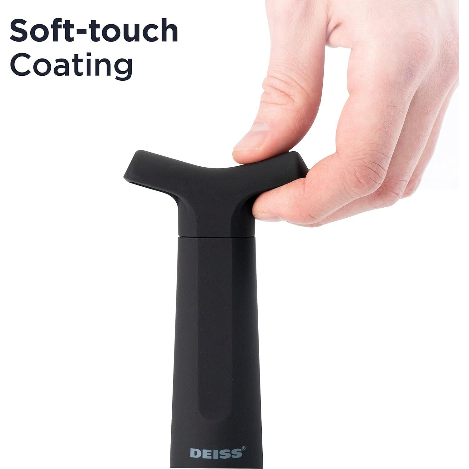 Deiss Bomba de Vacío Conservadora de Vino con 3 Tapones