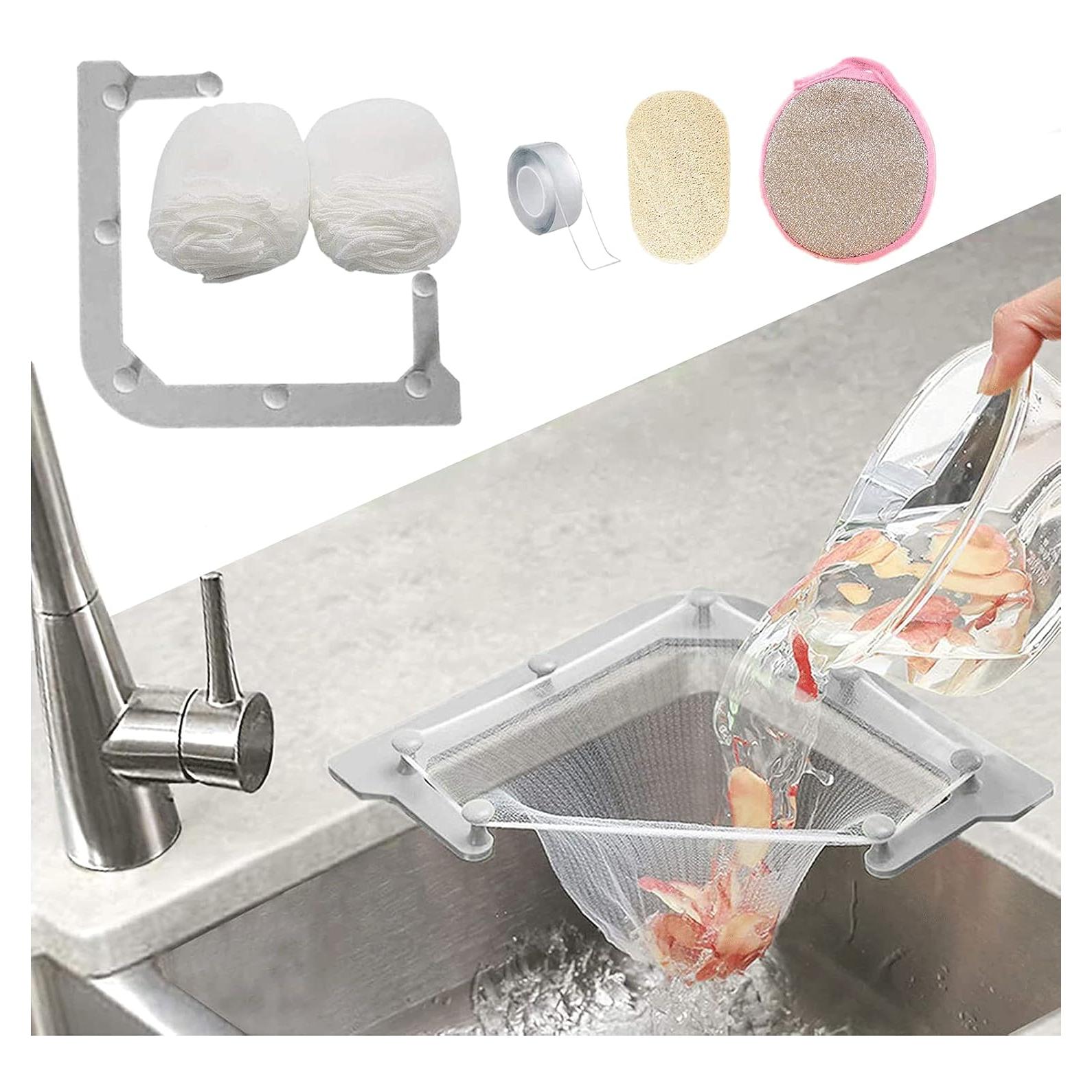 Filtro Tri-Holder HiBD para Fregadero con 100 Bolsas de Malla