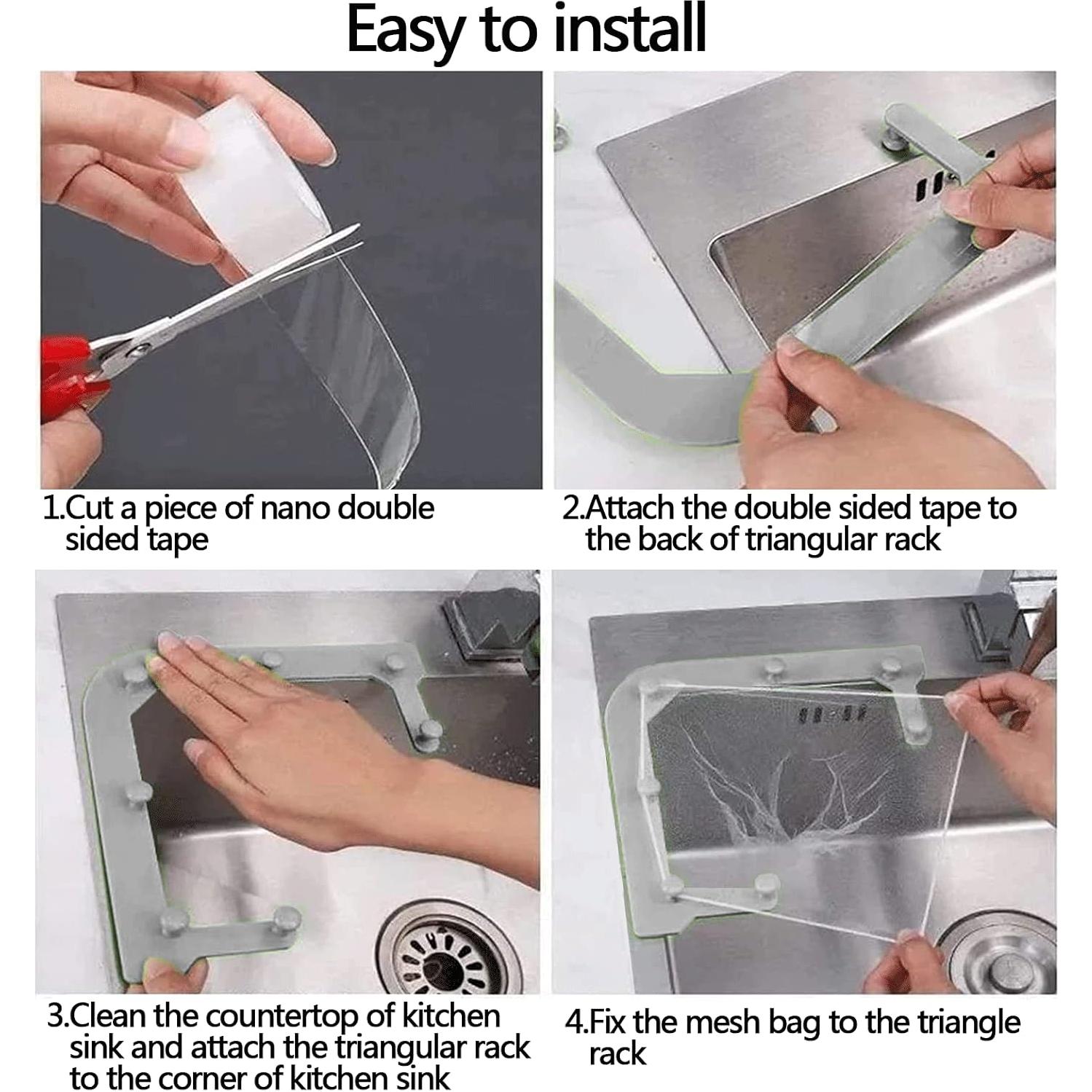 Filtro Tri-Holder HiBD para Fregadero con 100 Bolsas de Malla