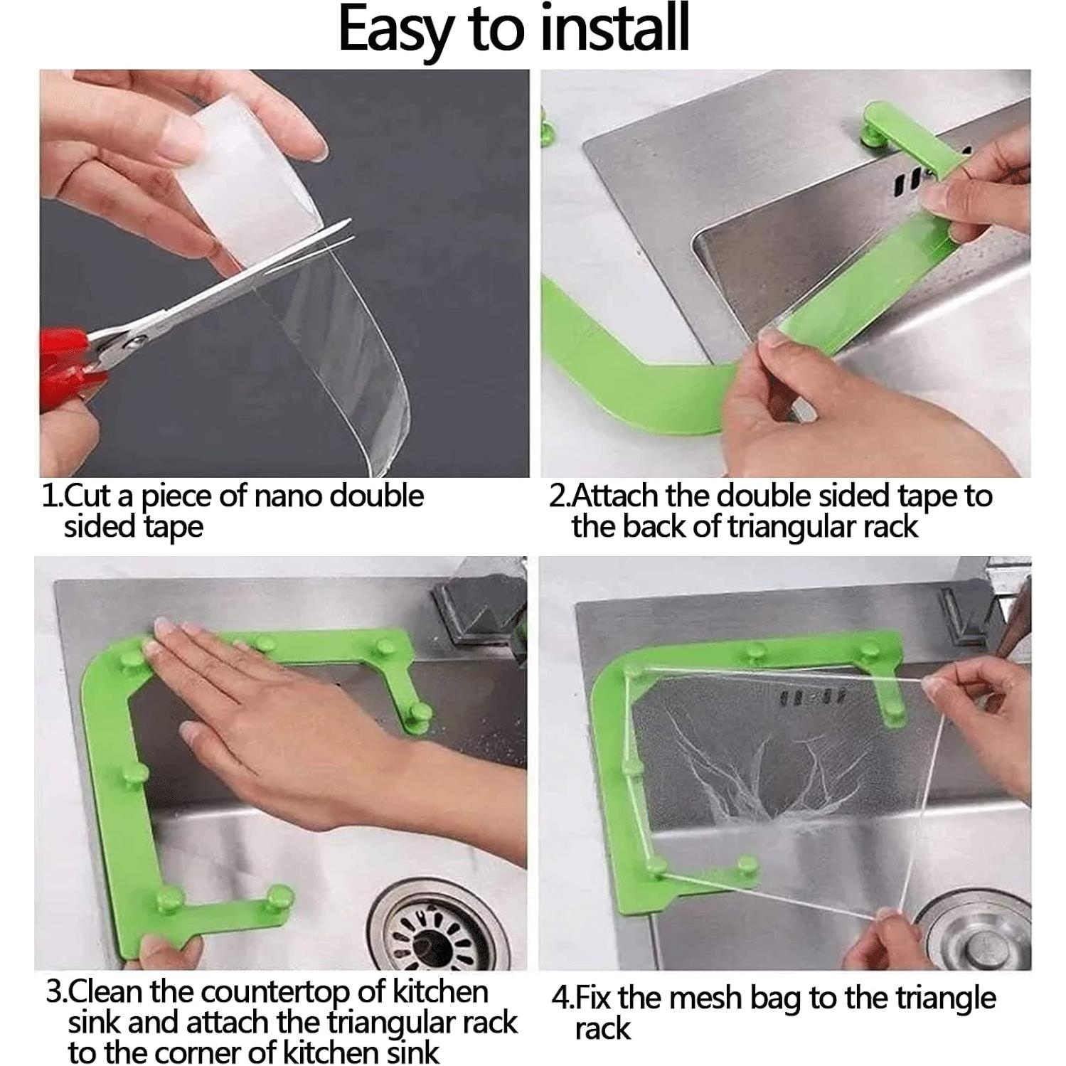 Filtro Triangular HiBD para Fregadero con 100 Bolsas de Malla