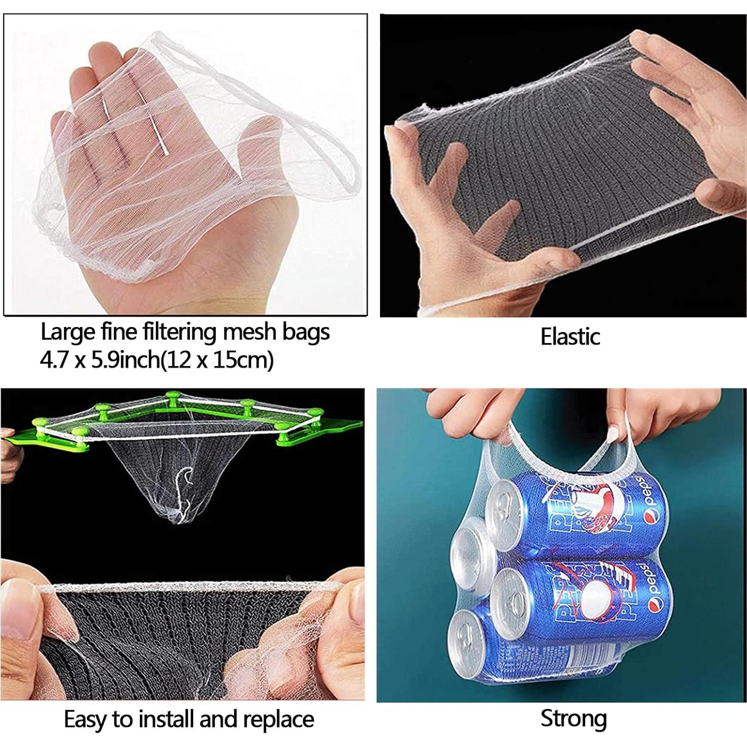 Filtro Triangular HiBD para Fregadero con 100 Bolsas de Malla