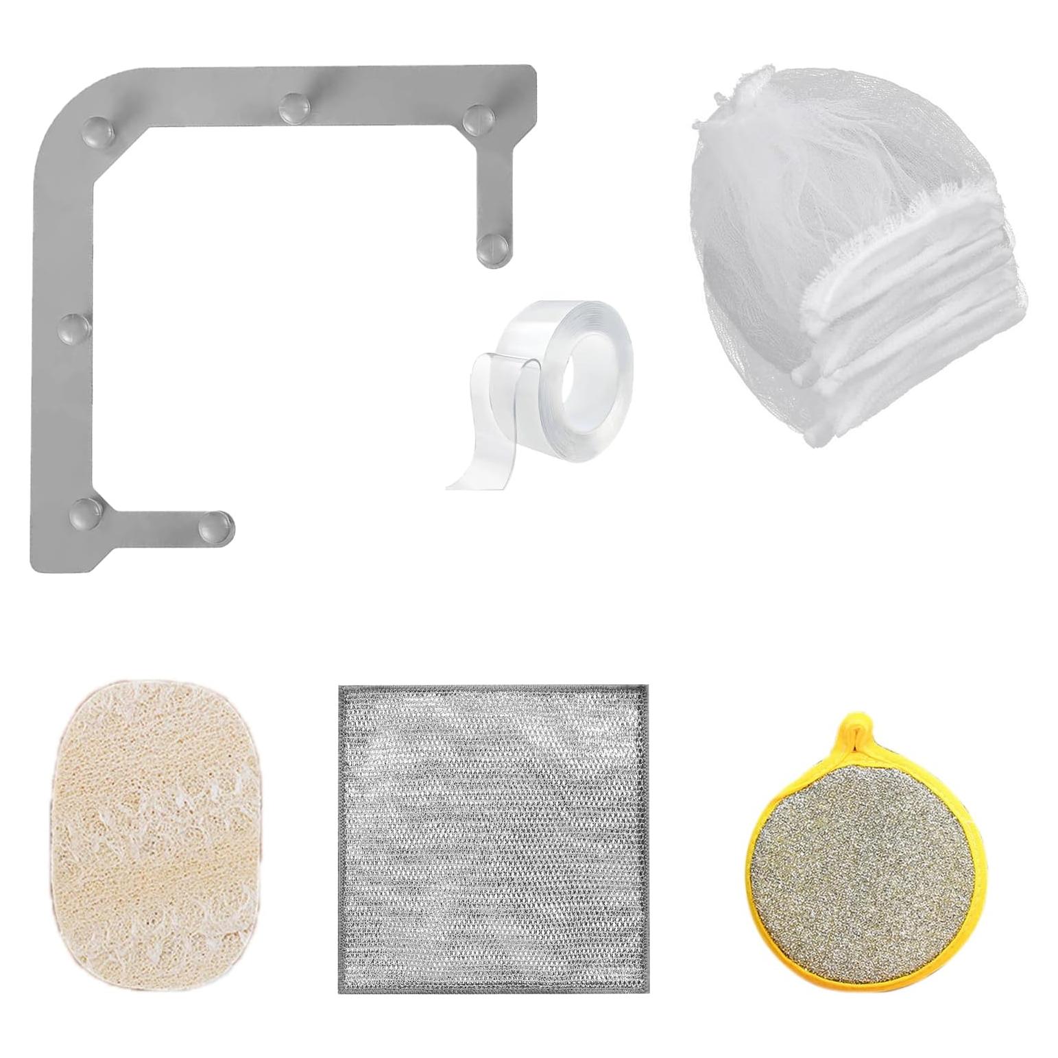 Colador de Fregadero Triangular BaiXiao con 200 Bolsas de Malla