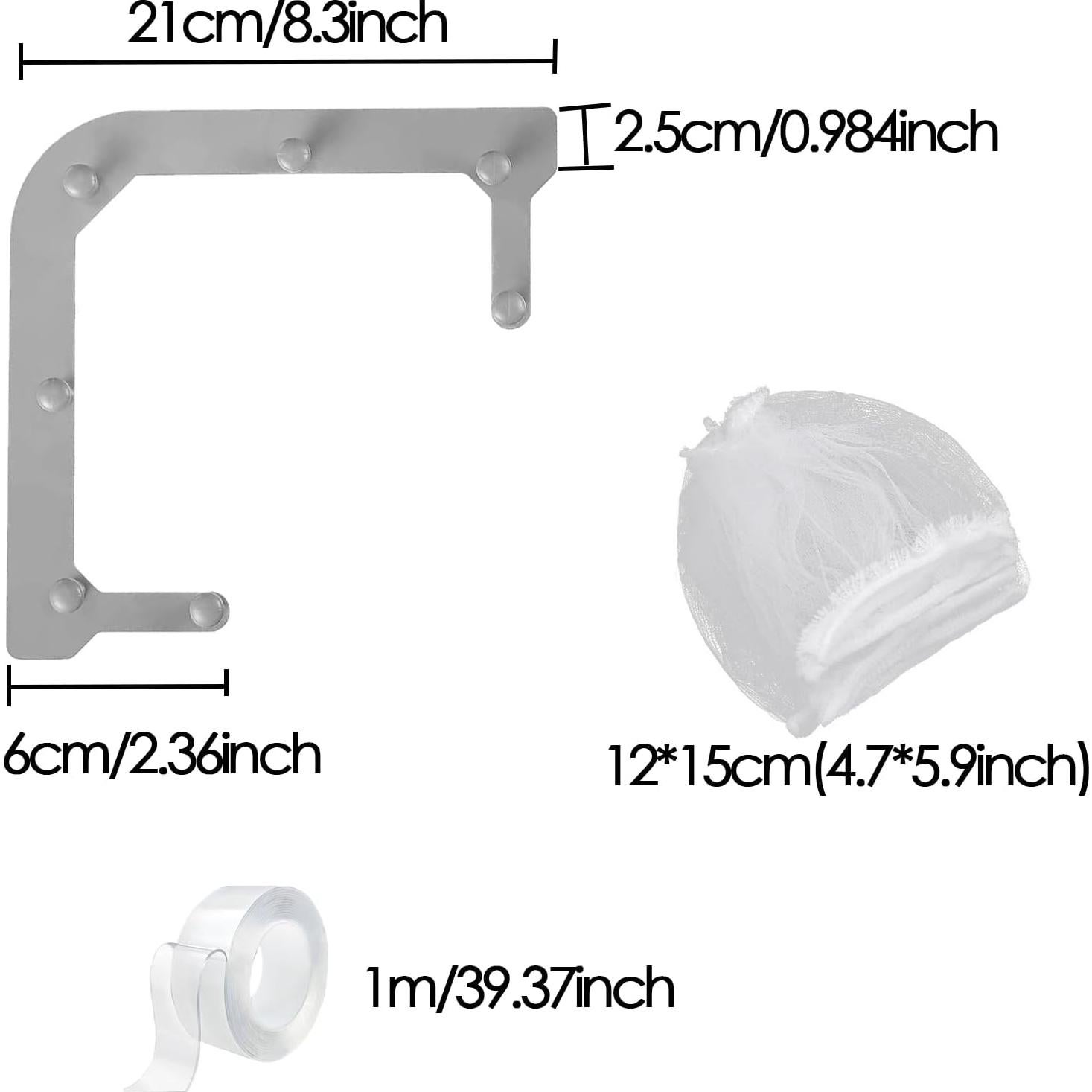 Colador de Fregadero Triangular BaiXiao con 200 Bolsas de Malla