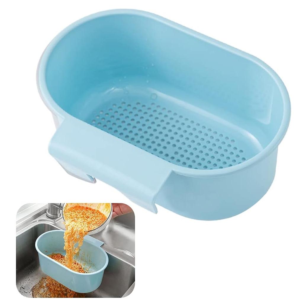 Canasta de desagüe azul tchrules para fregadero 24.2x16.6 cm