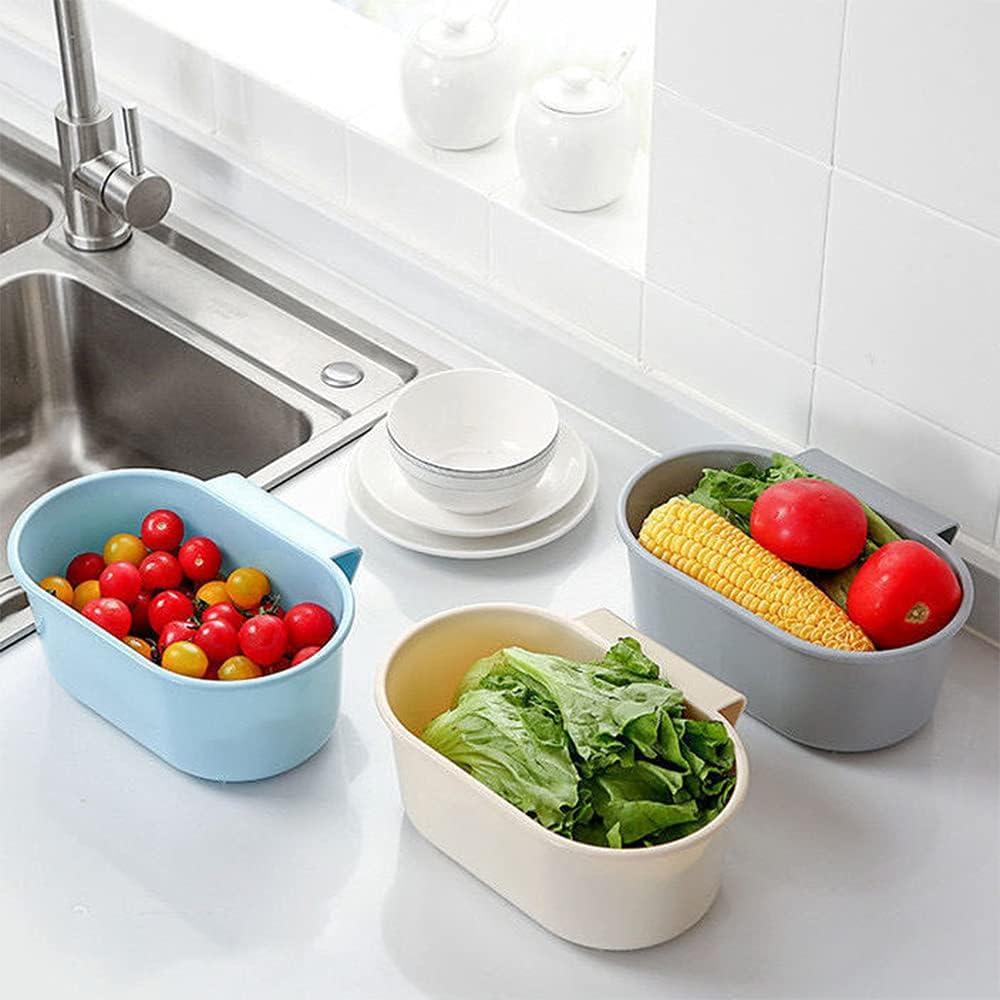 Canasta de desagüe azul tchrules para fregadero 24.2x16.6 cm