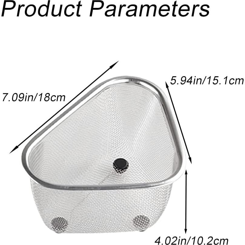 Colador Triangular de Acero Inoxidable XTTIUN 20x17 cm