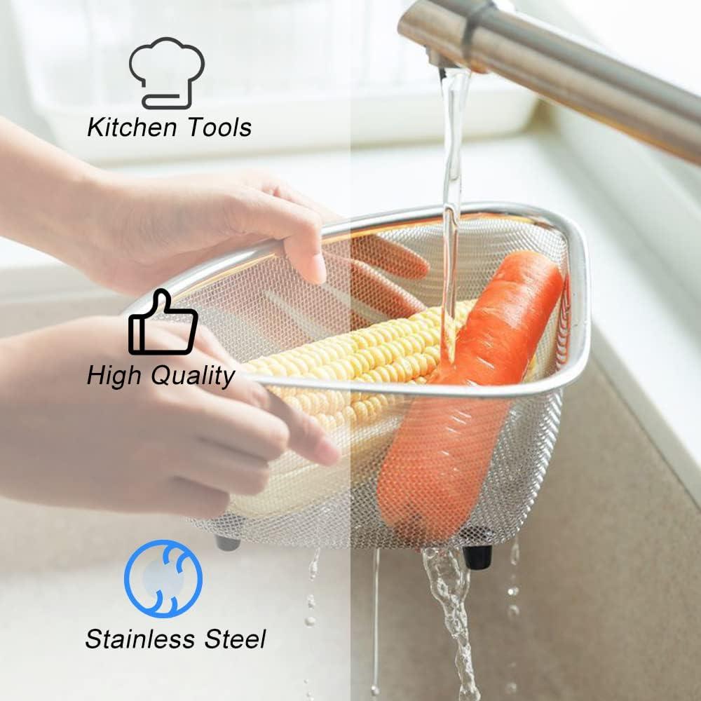 Colador Triangular de Acero Inoxidable XTTIUN 20x17 cm