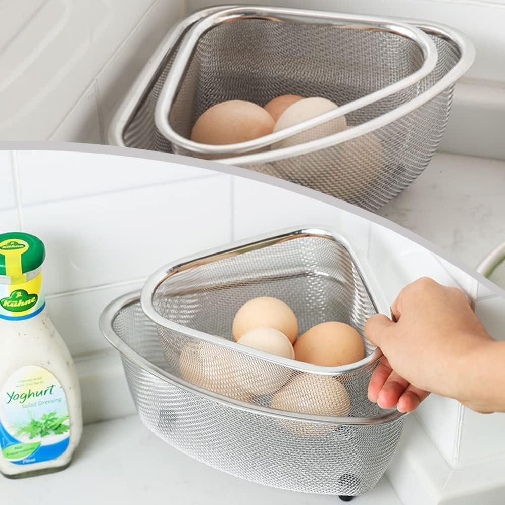 Colador Triangular de Acero Inoxidable XTTIUN 20x17 cm