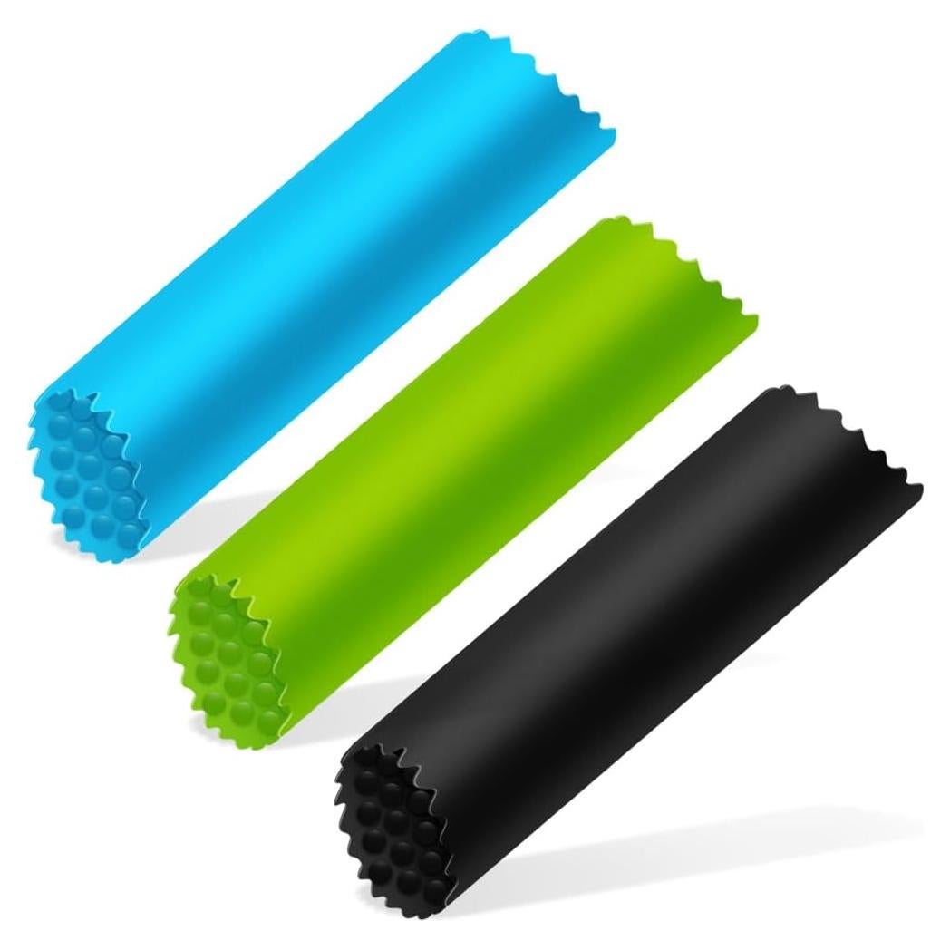 Pelador de Ajo de Silicona DUMEALAGR 3 Pcs Fácil Limpieza