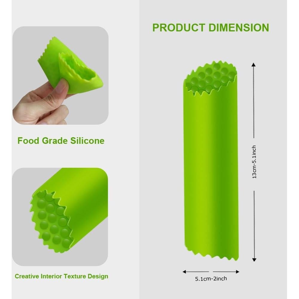 Pelador de Ajo de Silicona DUMEALAGR 3 Pcs Fácil Limpieza