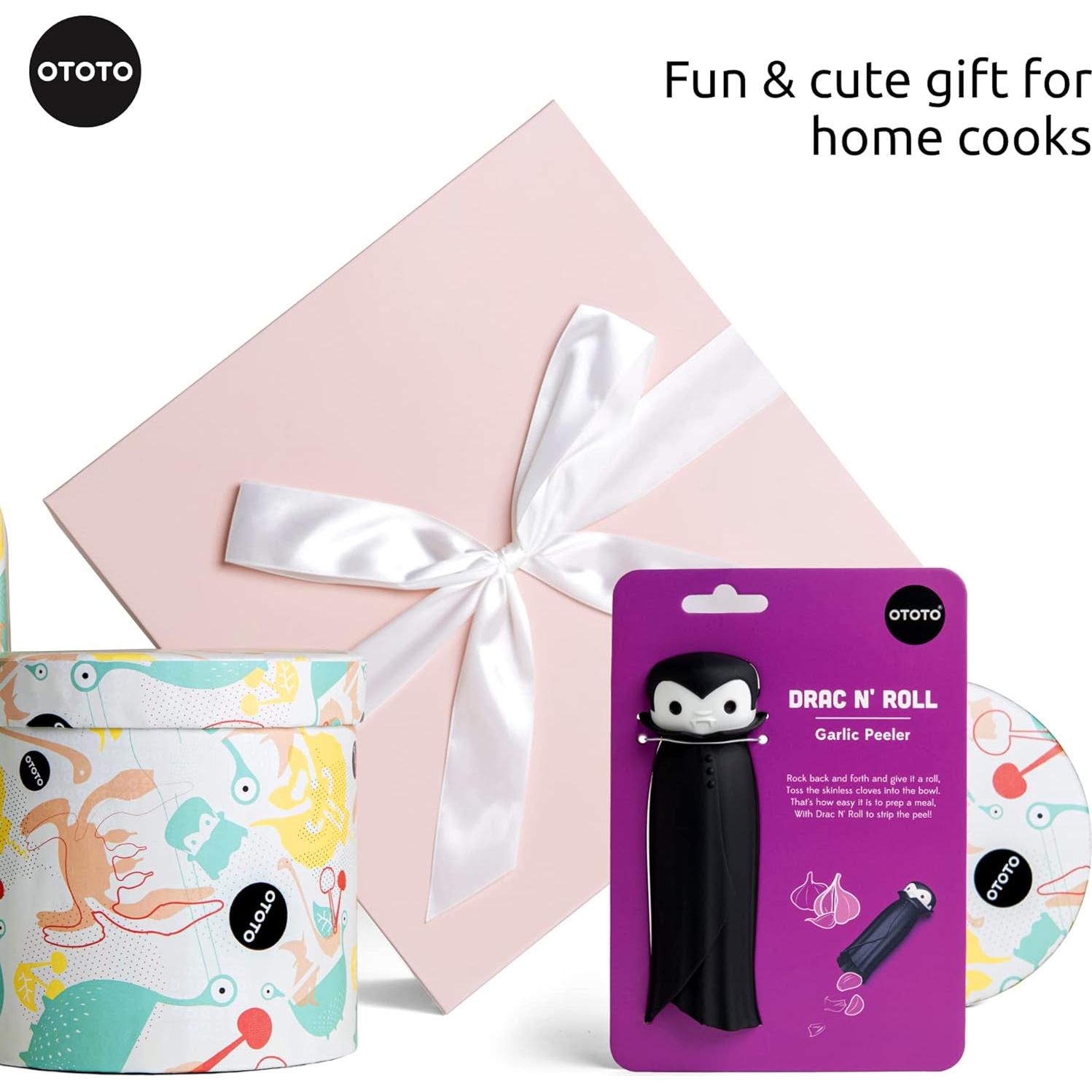 Rodillo de Ajo OTOTO Drac N' Roll de Silicona - Gadget Divertido