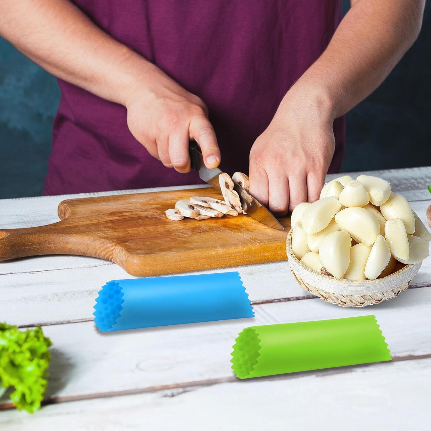Set 4 Peladores de Ajo Silicona Classicseali Colores