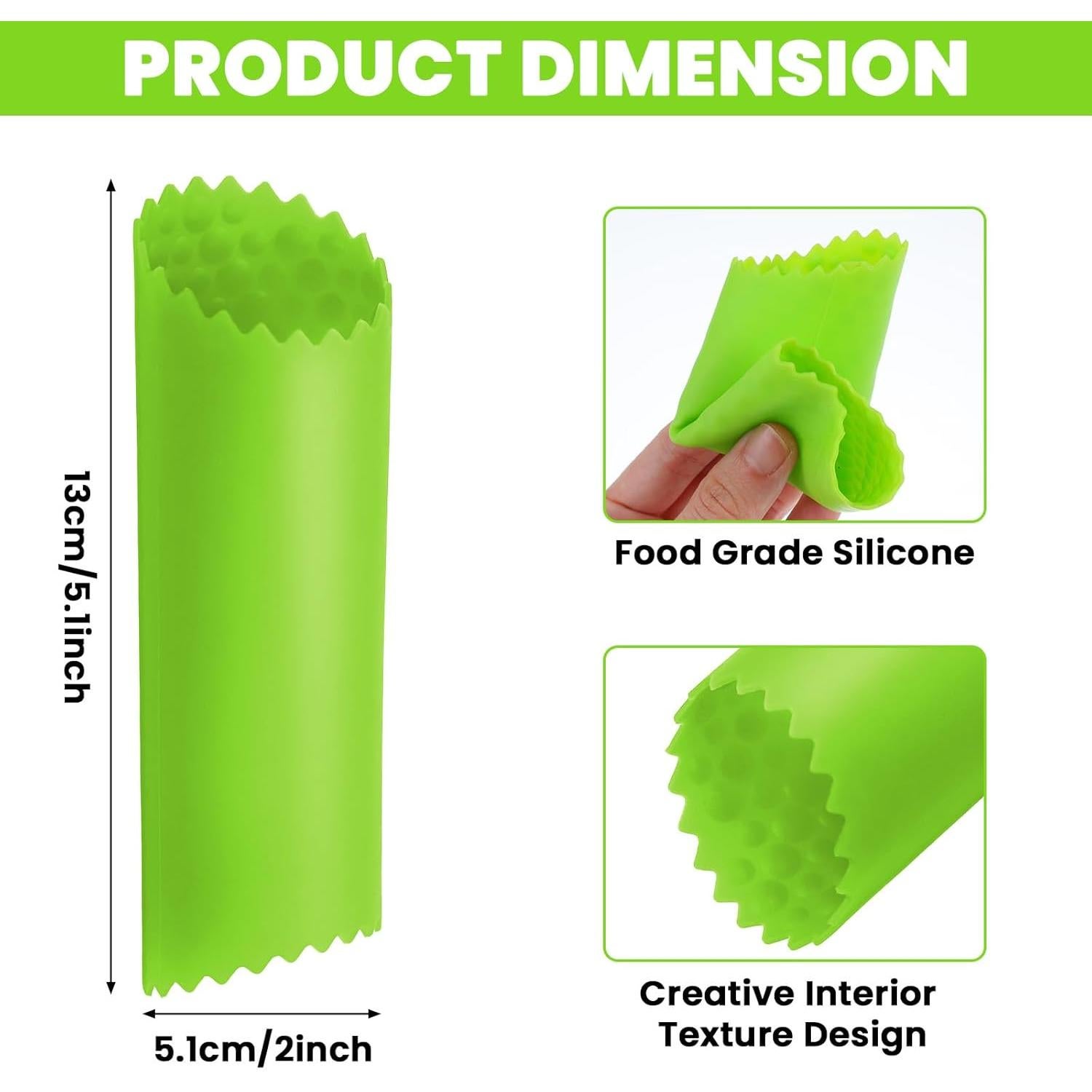 Set 4 Peladores de Ajo Silicona Classicseali Colores