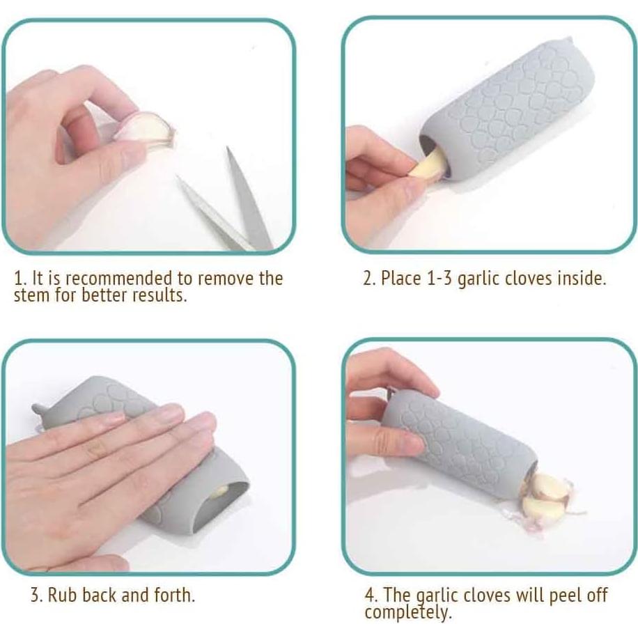 Removedor de Piel de Ajo Iosjeude Silicona 10,95 cm