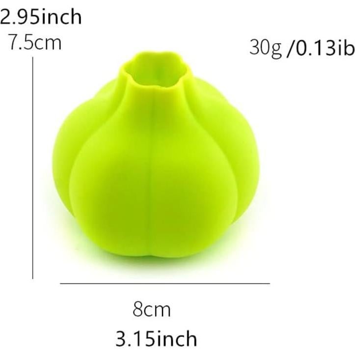 Pelador de Ajo de Silicona LOGRRMTH Verde 2 Pcs