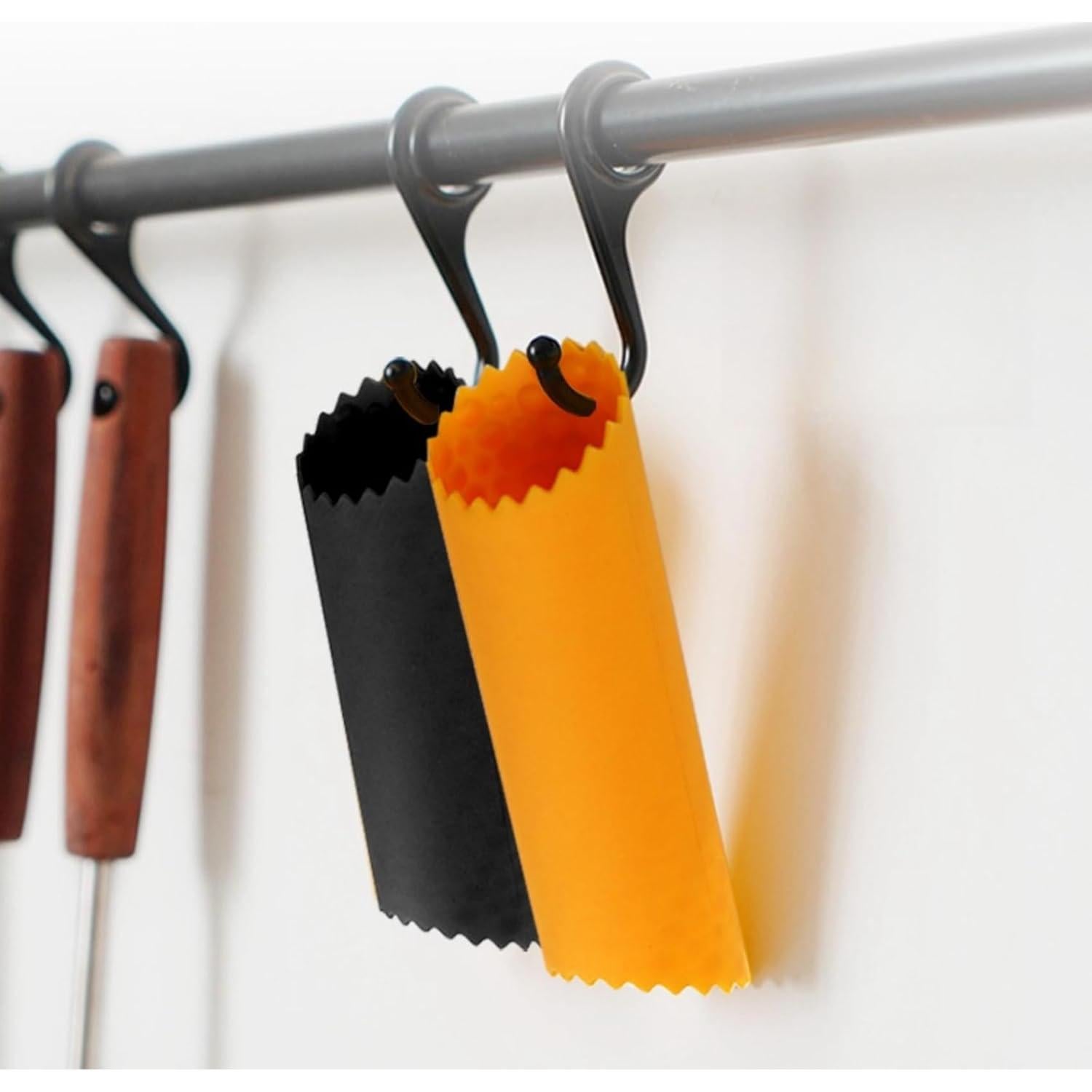 Pelador de Ajo WHTCHSU Silicona Rojo/Naranja 4 Piezas