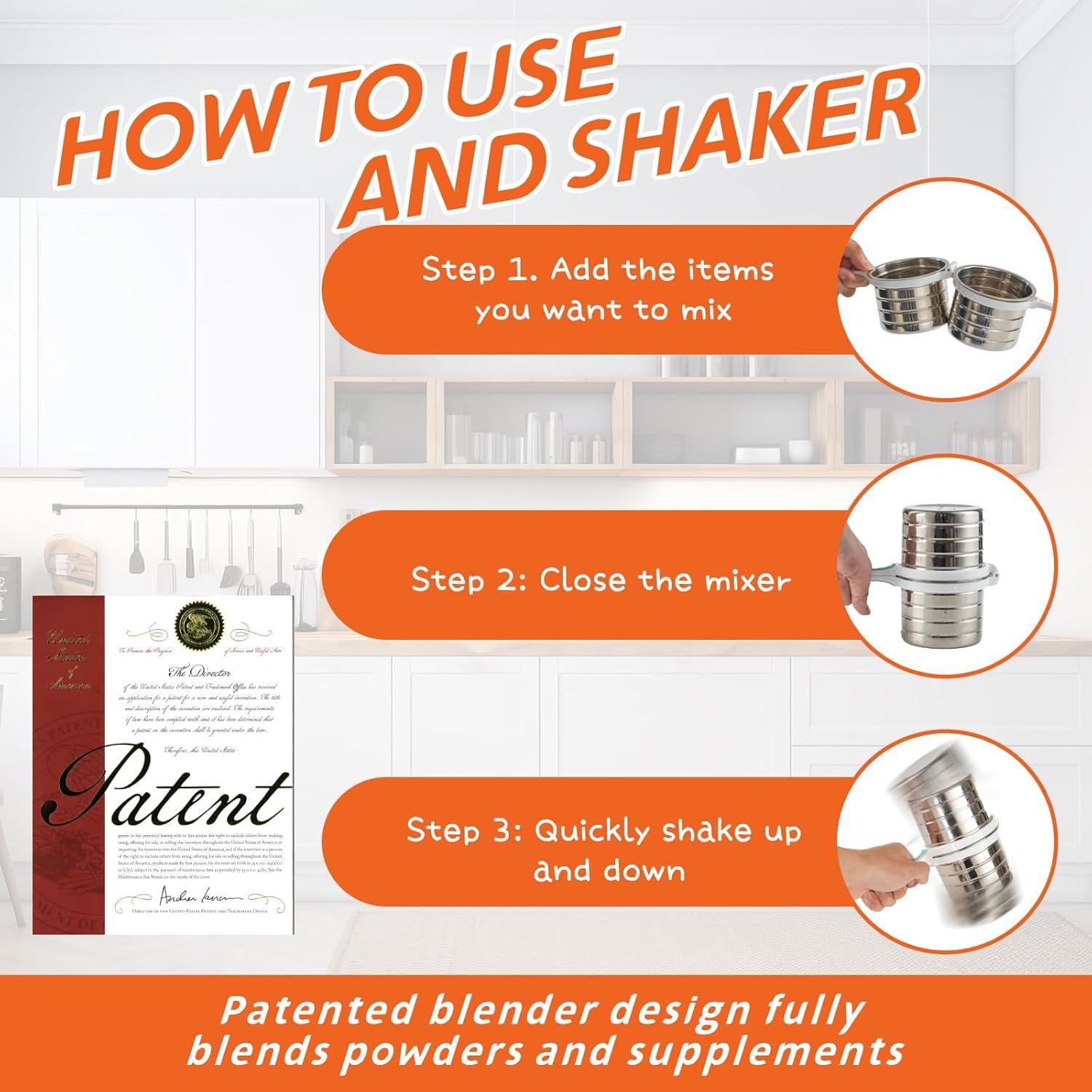 Shaker para Pelar Ajo 7" SIETE SEGUNDOS Acero Inoxidable