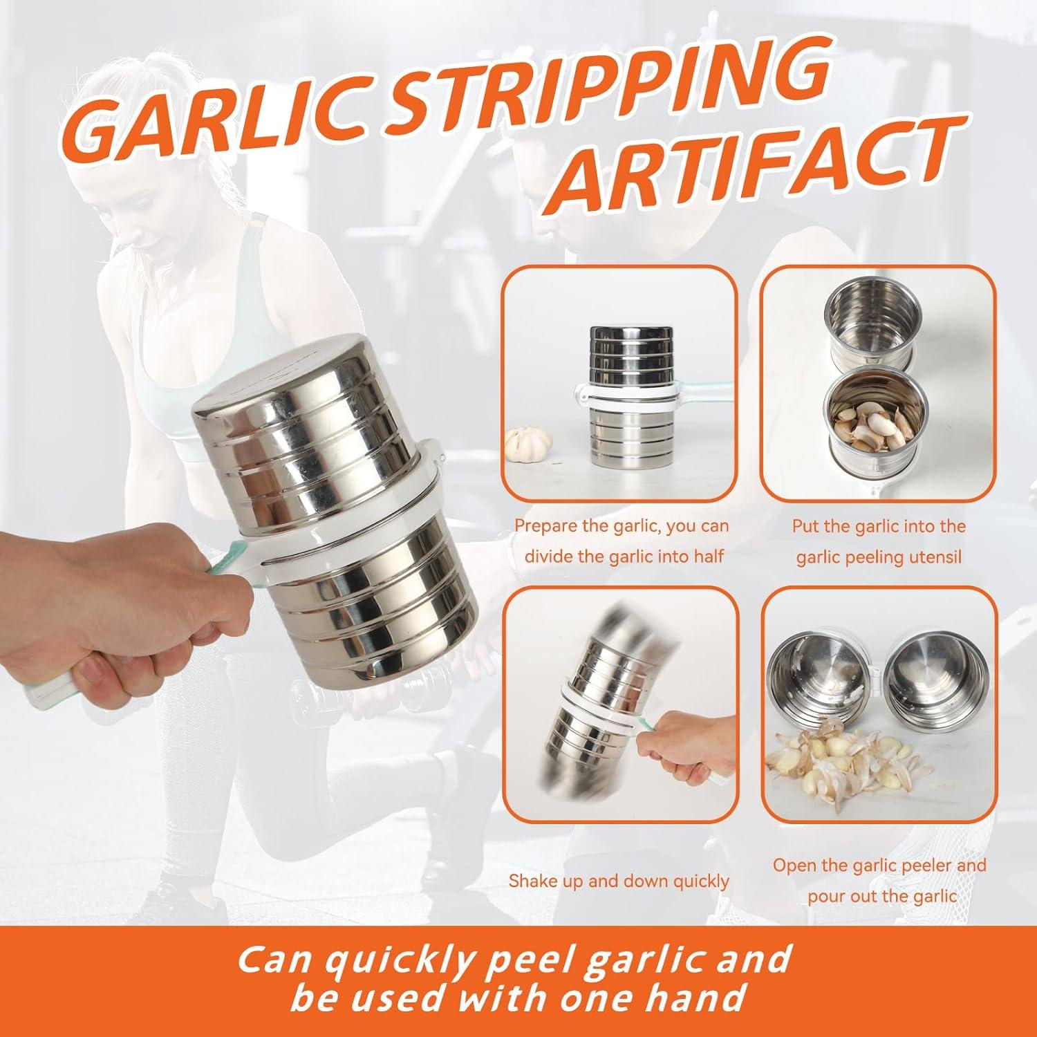 Shaker para Pelar Ajo 7" SIETE SEGUNDOS Acero Inoxidable