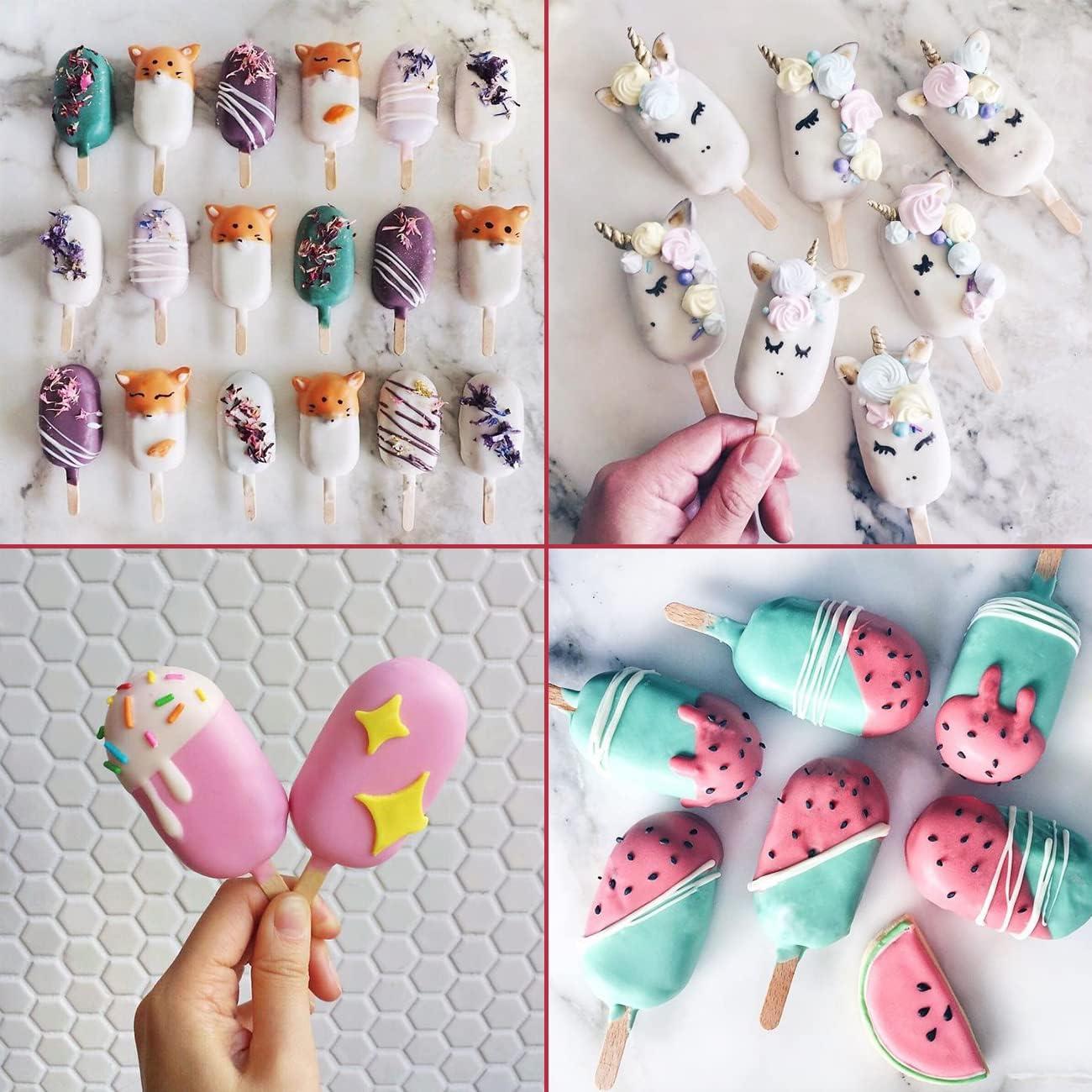 Molde de Silicona para Paletas Sakolla 4 Cavidades Ovaladas