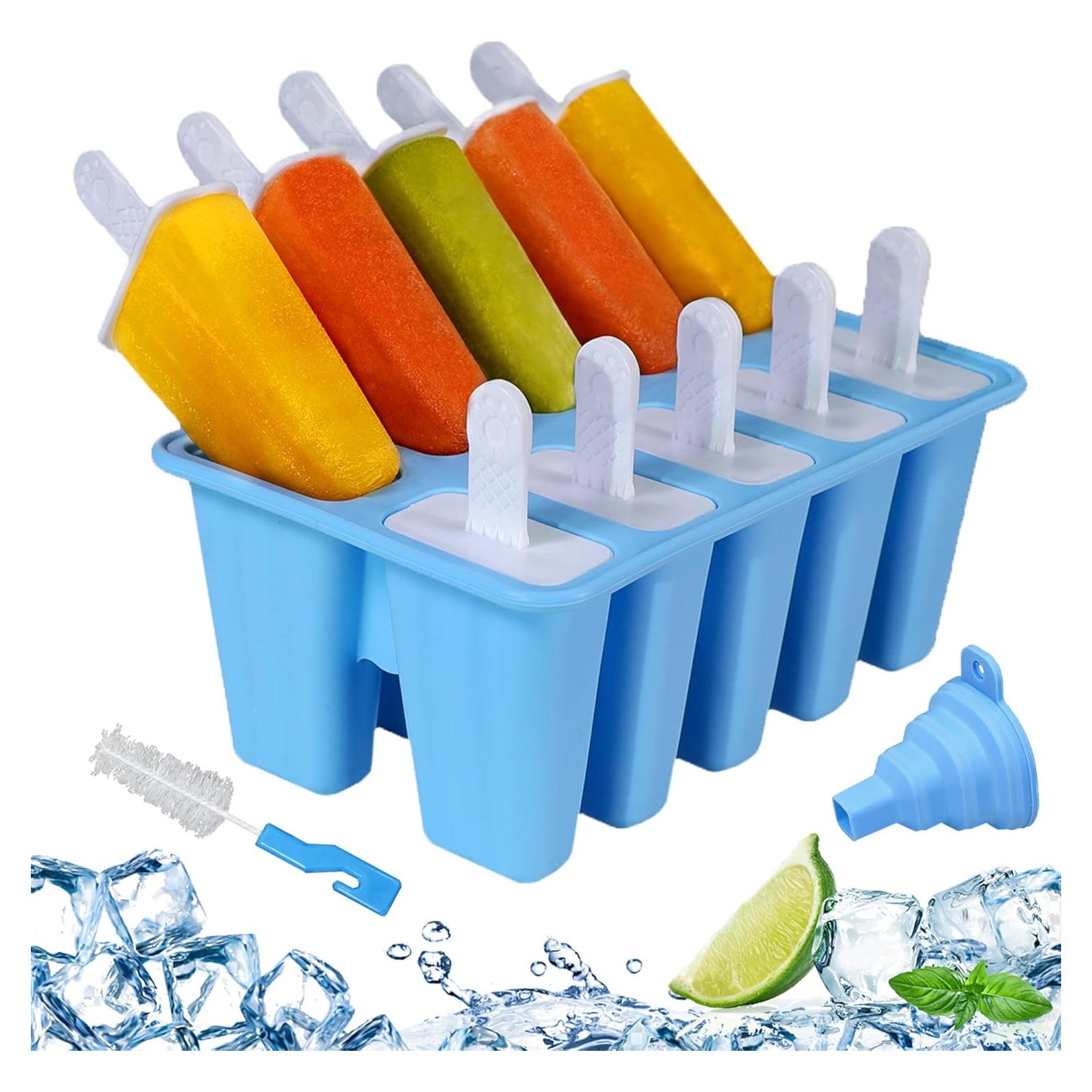 Molde de Paletas de Silicona Choicy 10 Cavidades Azul