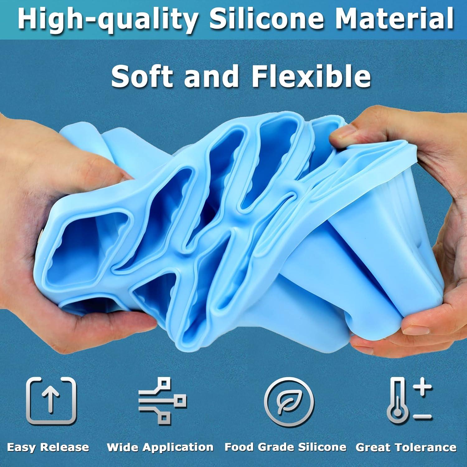 Molde de Paletas de Silicona Choicy 10 Cavidades Azul