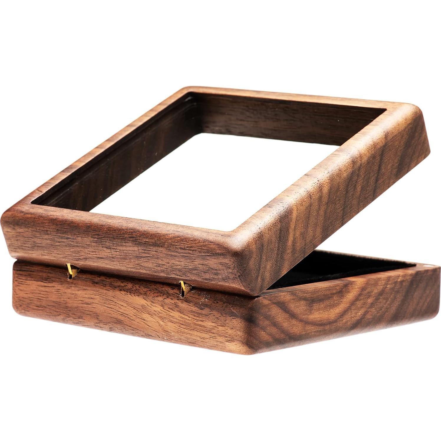 Caja de Reloj de Bolsillo COSISO de Madera de Nogal 10.5cm