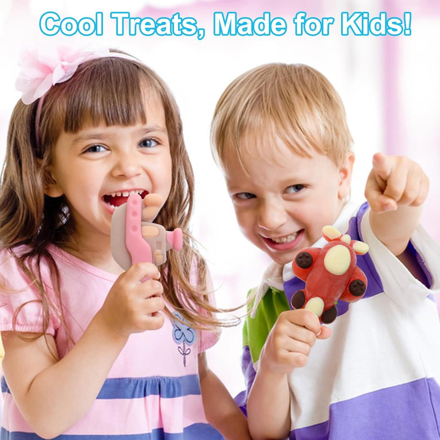 Moldes de Paletas de Silicona Salomayes para Niños 6 Piezas