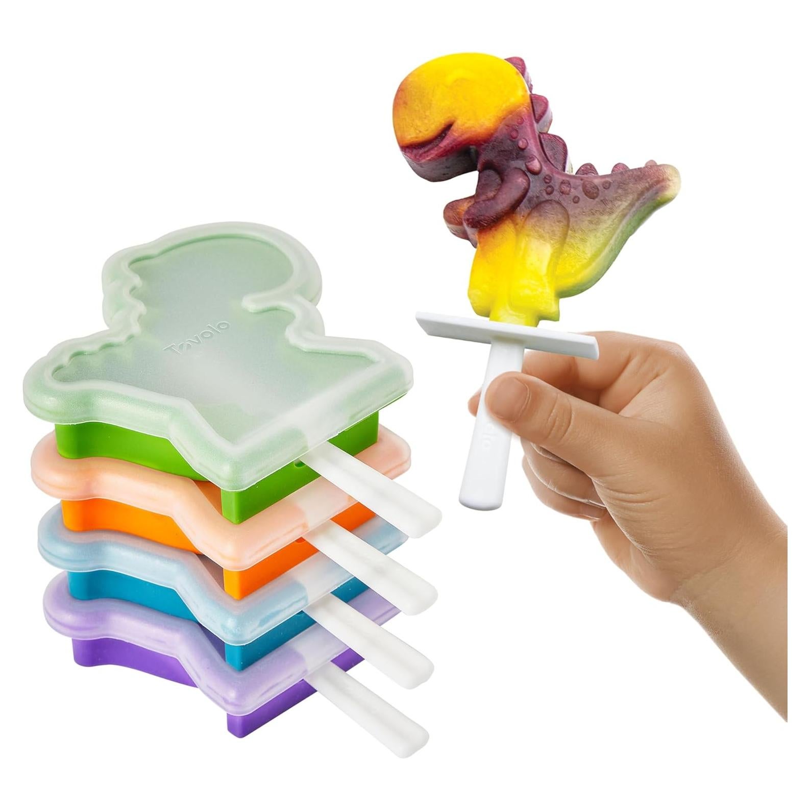 Moldes de Paletas de Silicona Tovolo Dino 4 Piezas 73,93 ml
