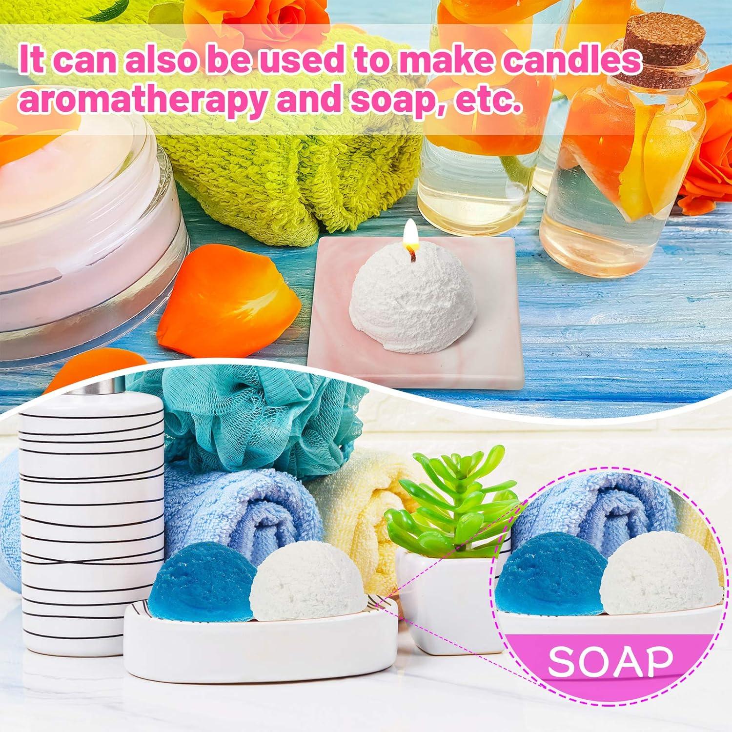 Molde de Silicona Patelai 3D Bola de Helado Rosa 3 Piezas