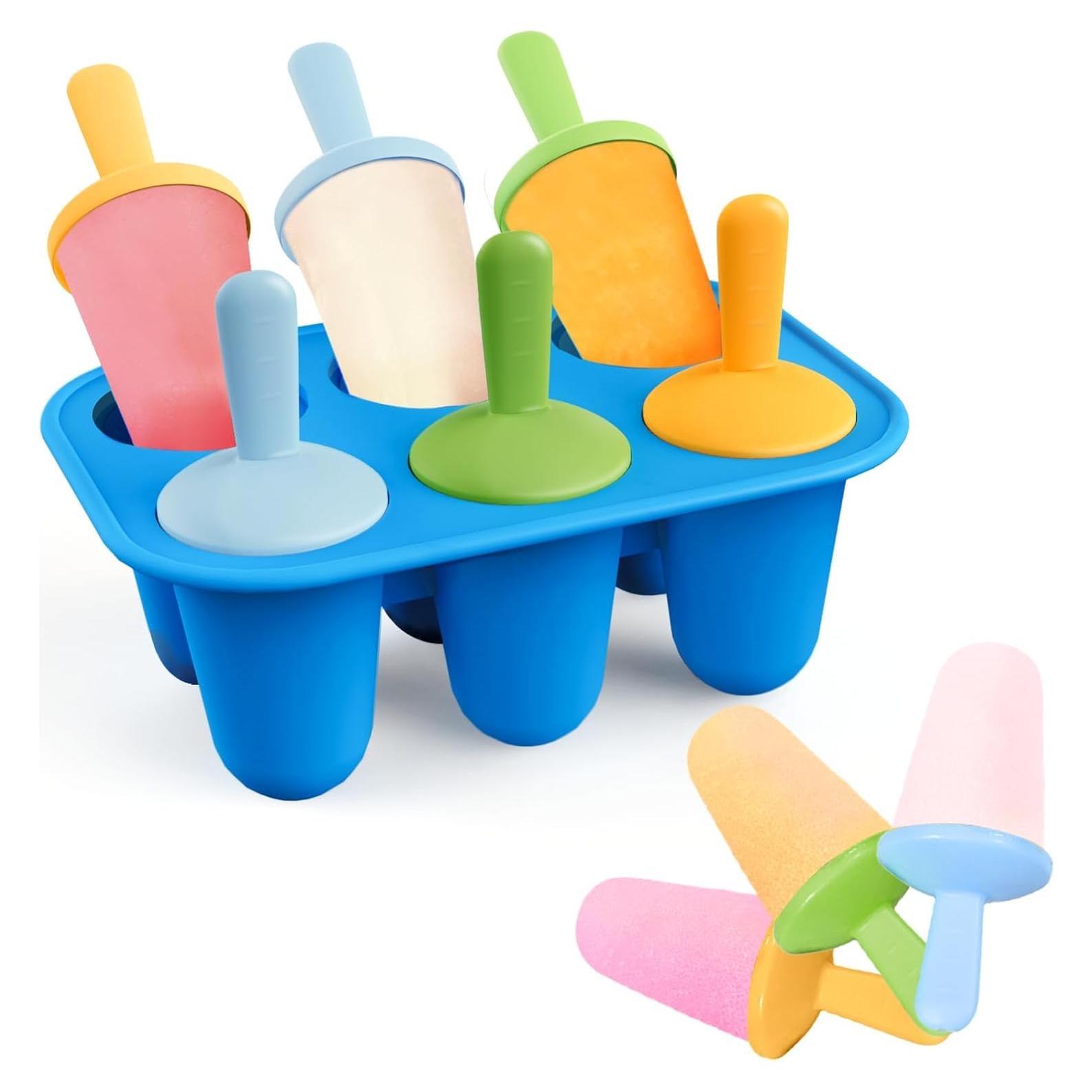 Moldes de Paletas Lamesa Silicona 6 Piezas Reutilizables