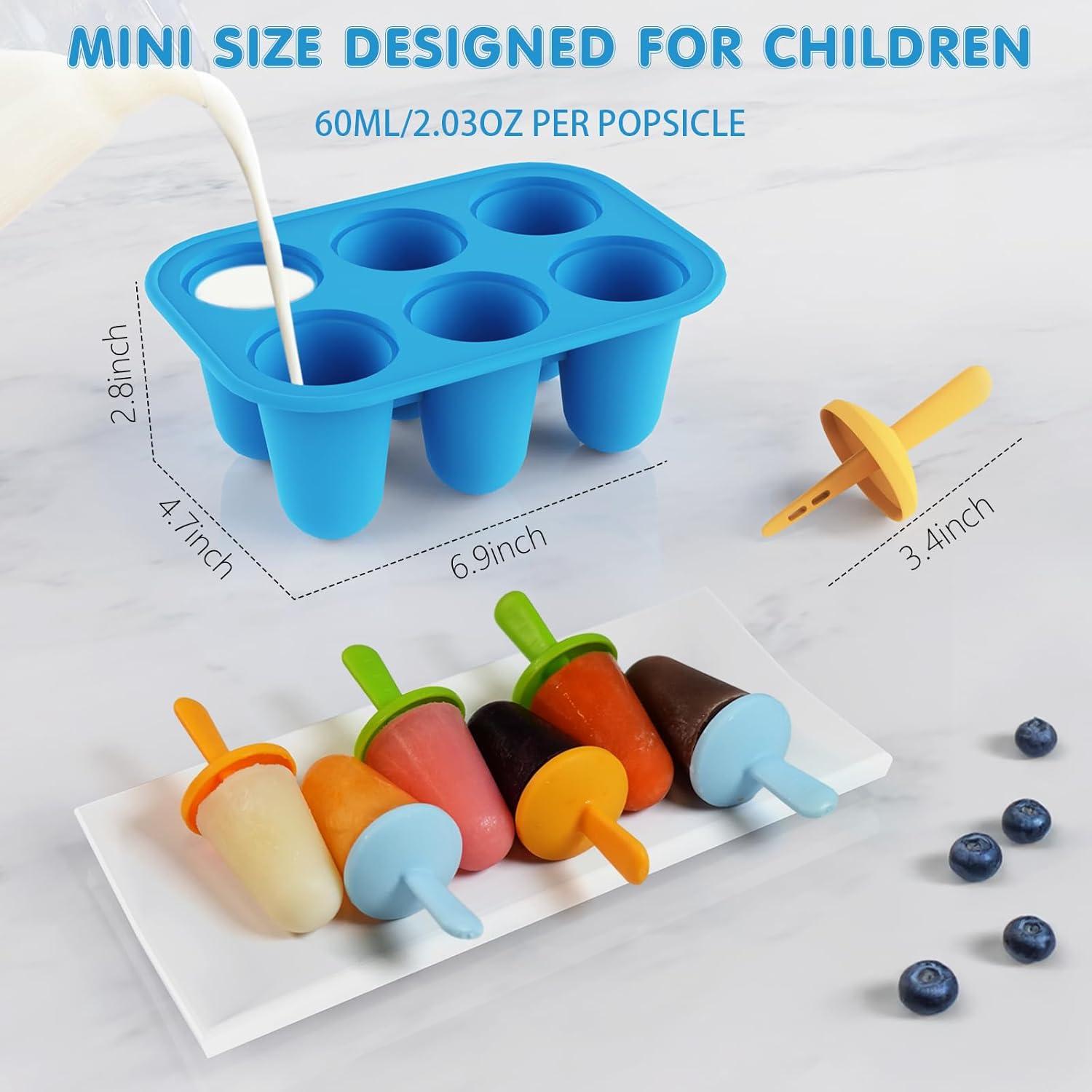 Moldes de Paletas Lamesa Silicona 6 Piezas Reutilizables