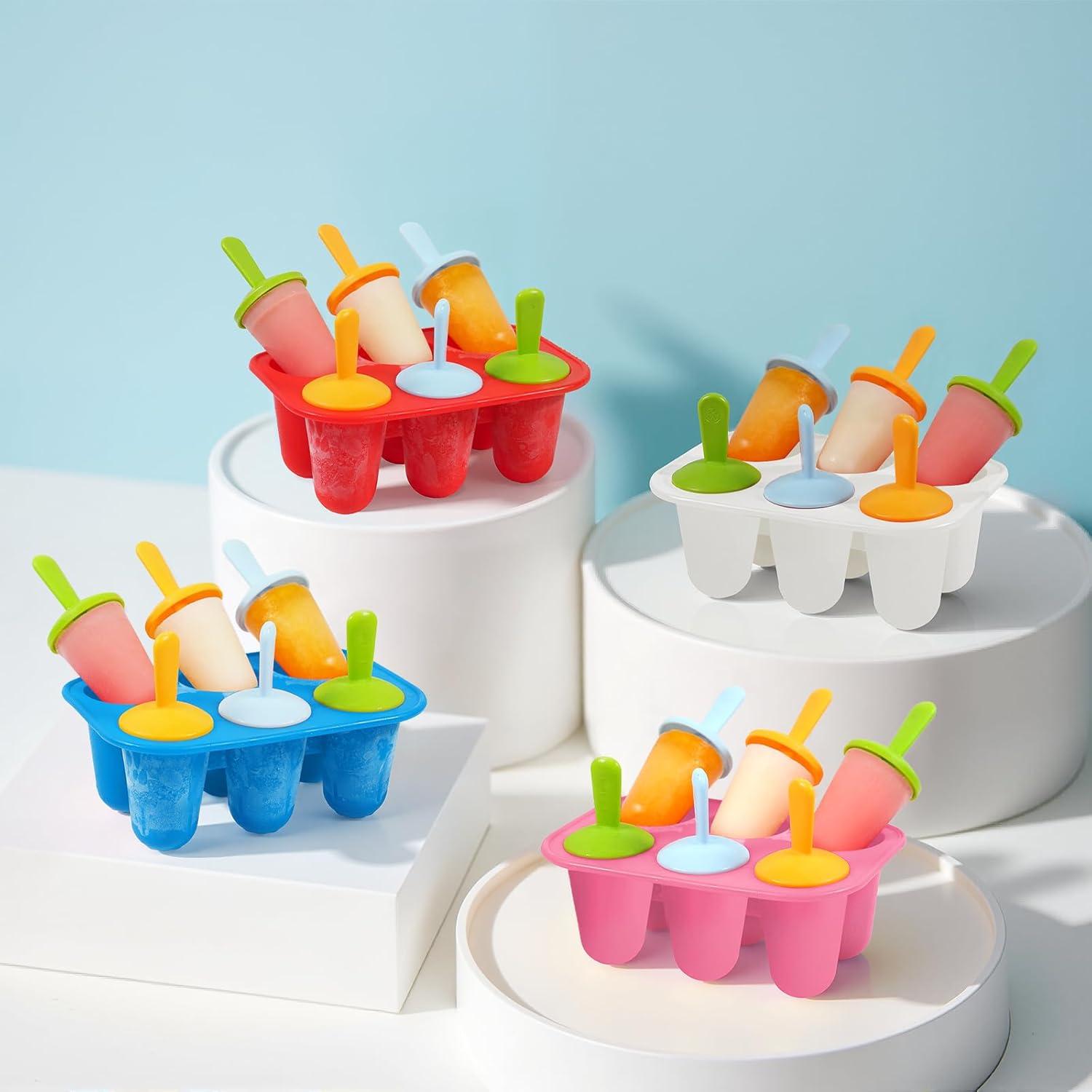 Moldes de Paletas Lamesa Silicona 6 Piezas Reutilizables