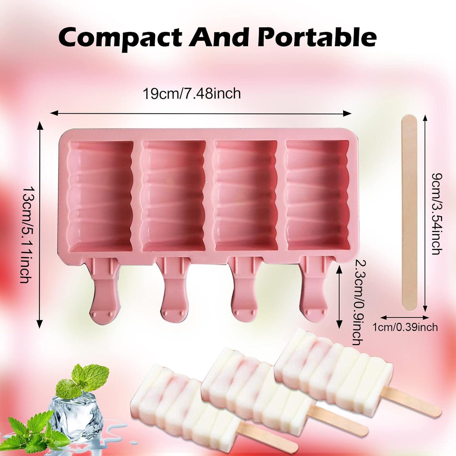 Juego de 2 Moldes de Paletas de Helado Silicona ABSOK