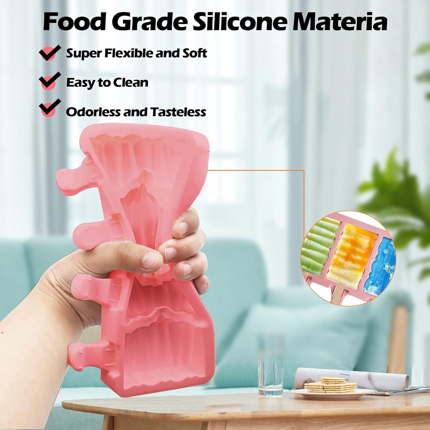 Juego de 2 Moldes de Paletas de Helado Silicona ABSOK