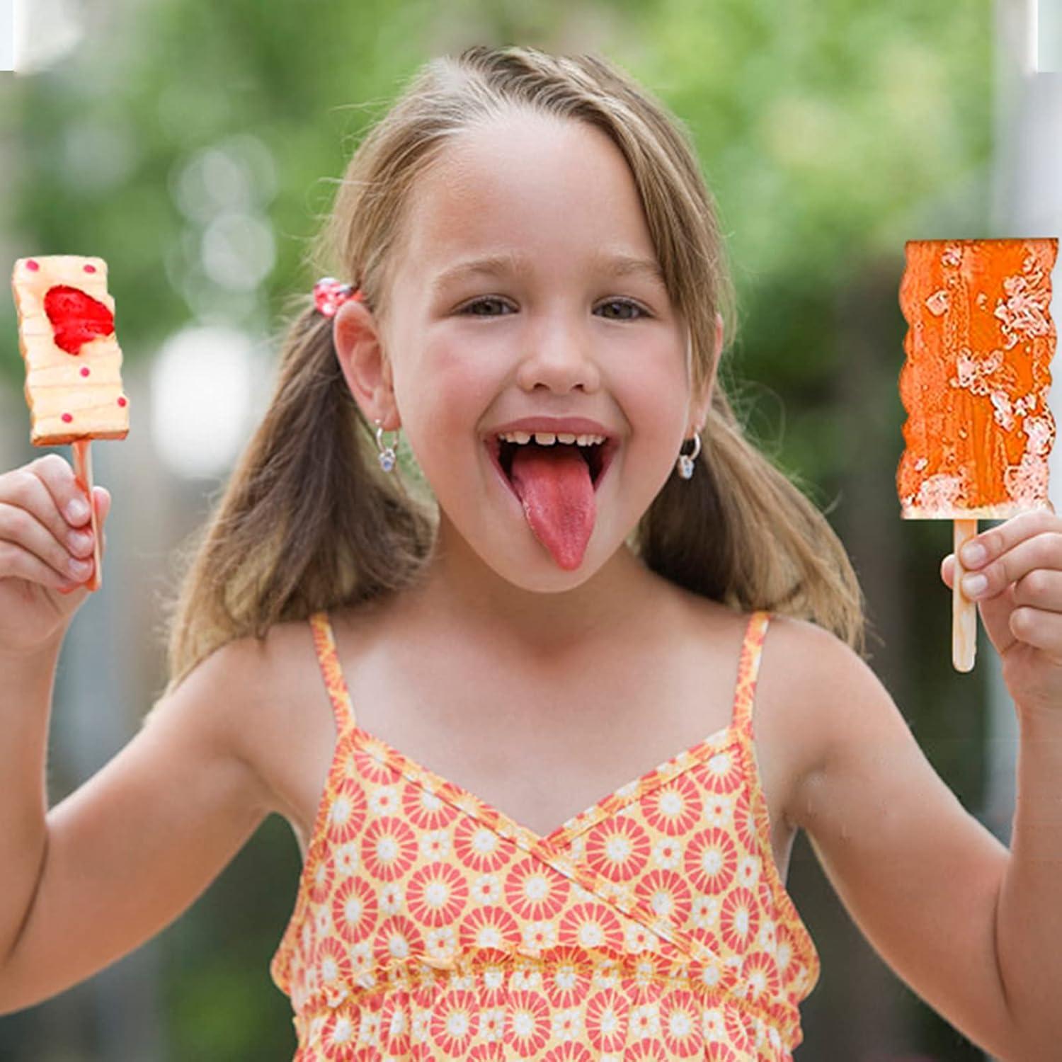 Juego de 2 Moldes de Paletas de Helado Silicona ABSOK