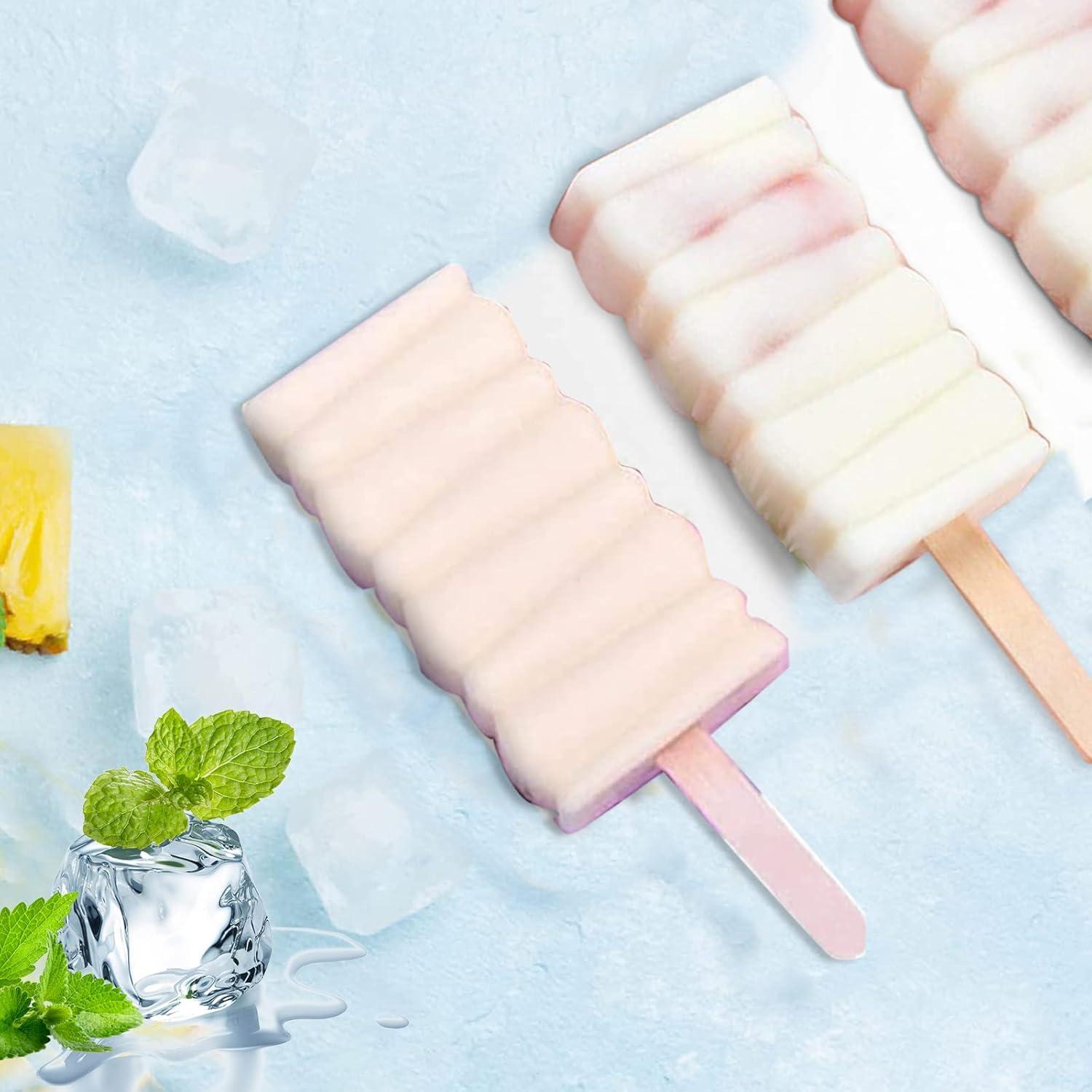 Juego de 2 Moldes de Paletas de Helado Silicona ABSOK