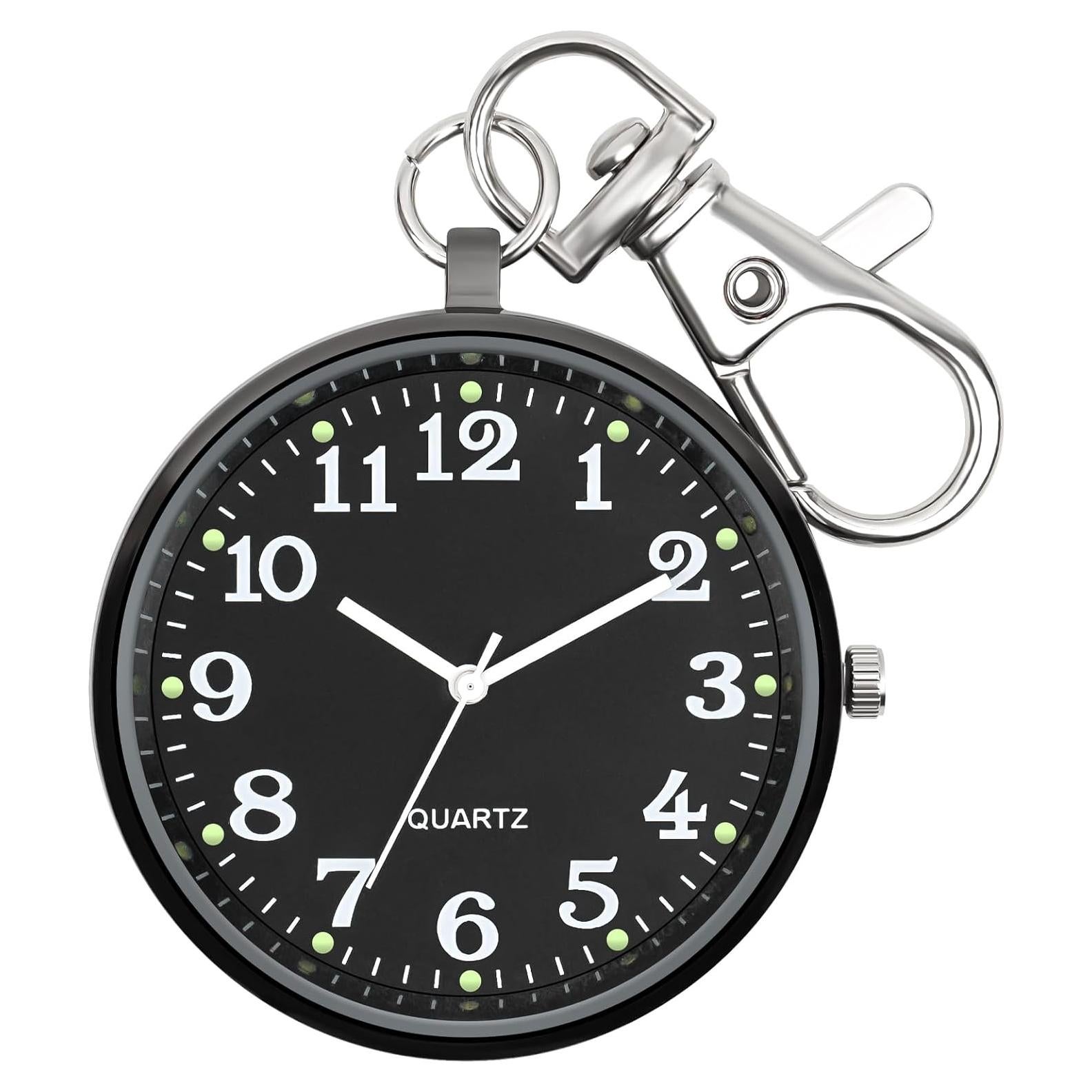 Reloj de bolsillo Y.W. cuarzo minimalista unisex 40 mm