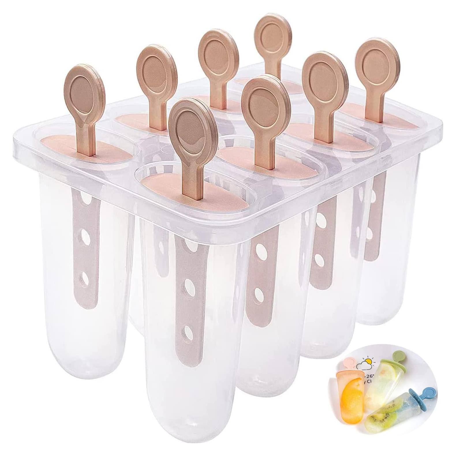 Moldes de Silicona para Paletas LANSKYWARE 8 Piezas