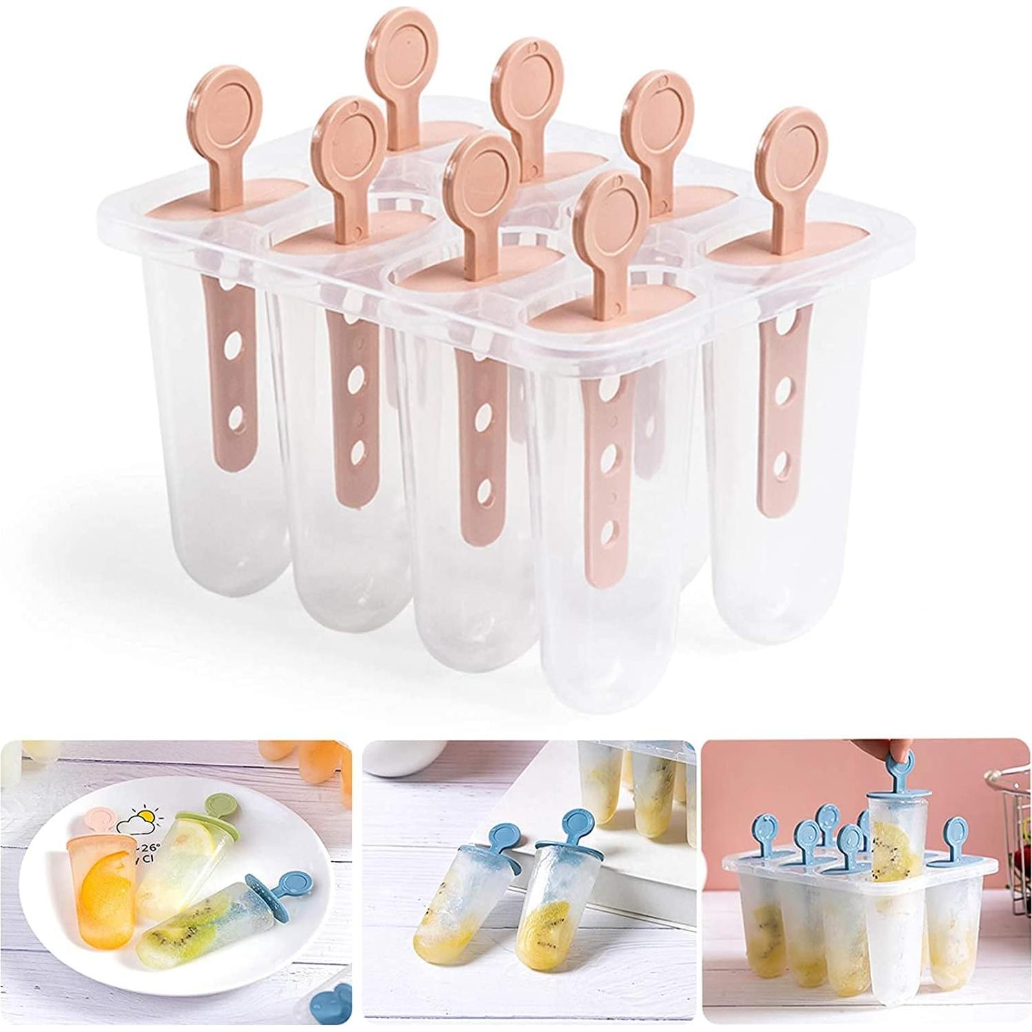 Moldes de Silicona para Paletas LANSKYWARE 8 Piezas