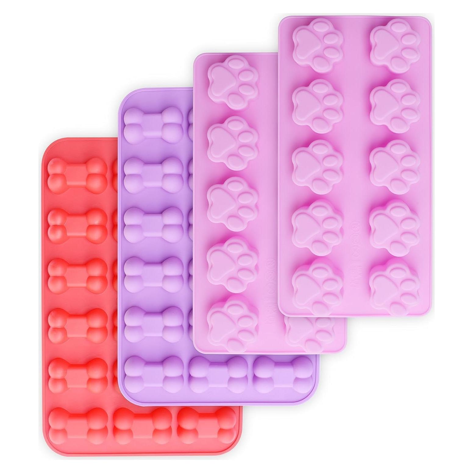 Moldes de Silicona homEdge para Golosinas de Perros - 4 Piezas