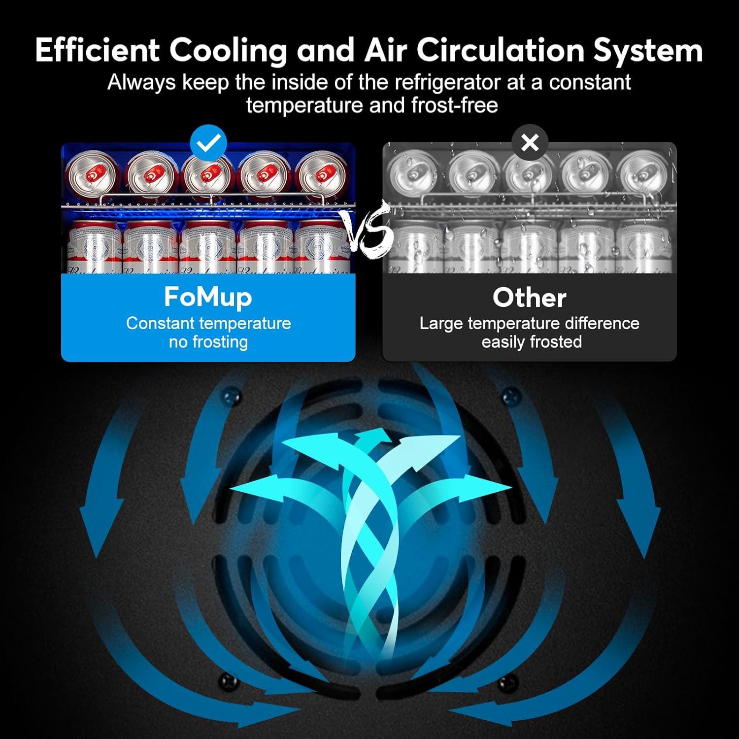 Refrigerador de Bebidas FoMup FM17S 126 Latas Negro