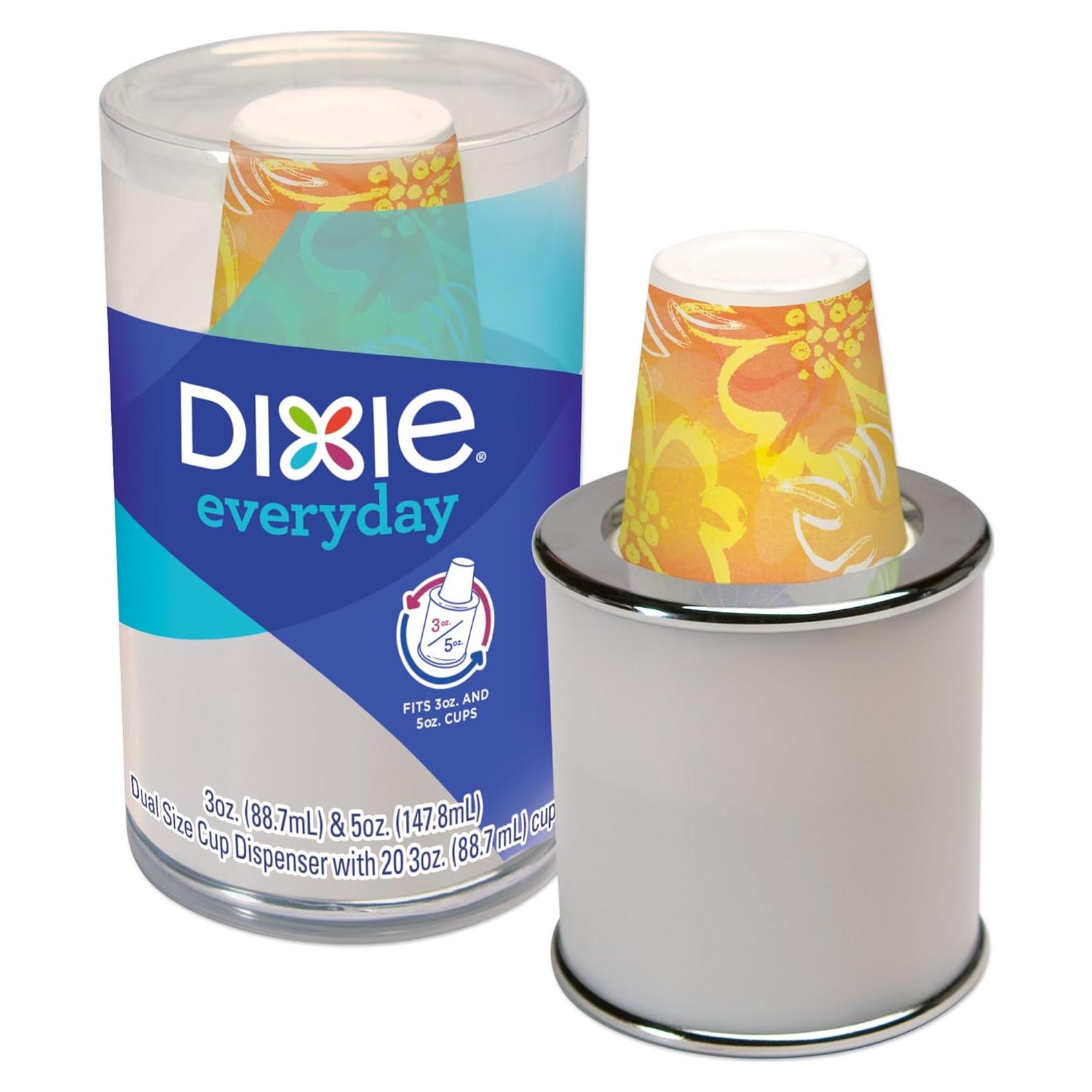 Dispensador de vasos de papel Dixie con 20 vasos 3 oz
