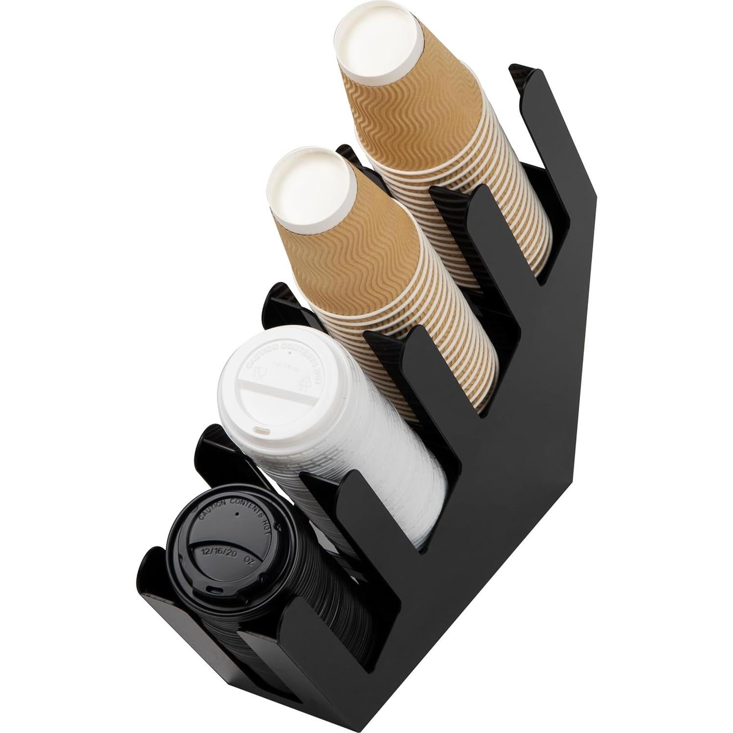 Dispensador de Tazas Mind Reader 4 Compartimentos Negro