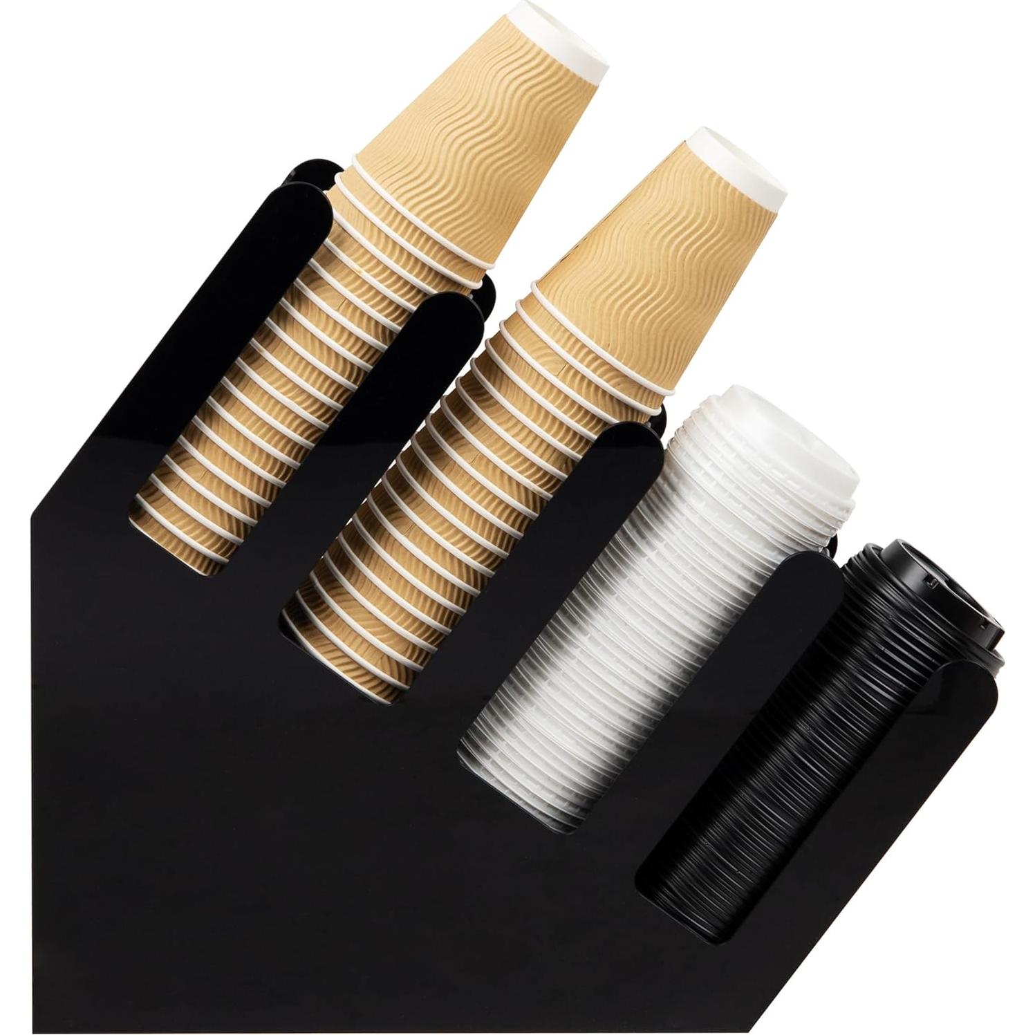 Dispensador de Tazas Mind Reader 4 Compartimentos Negro