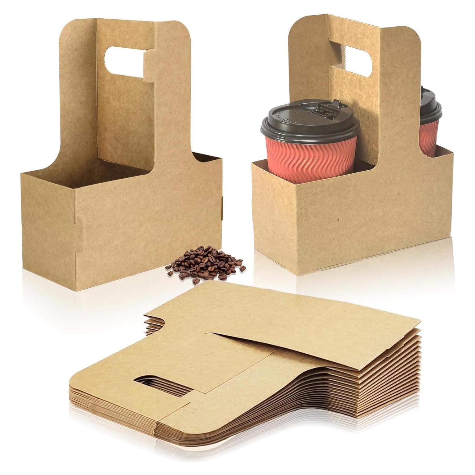 Portavasos desechables kraft 10 pcs 2 tazas TFXXSJWY