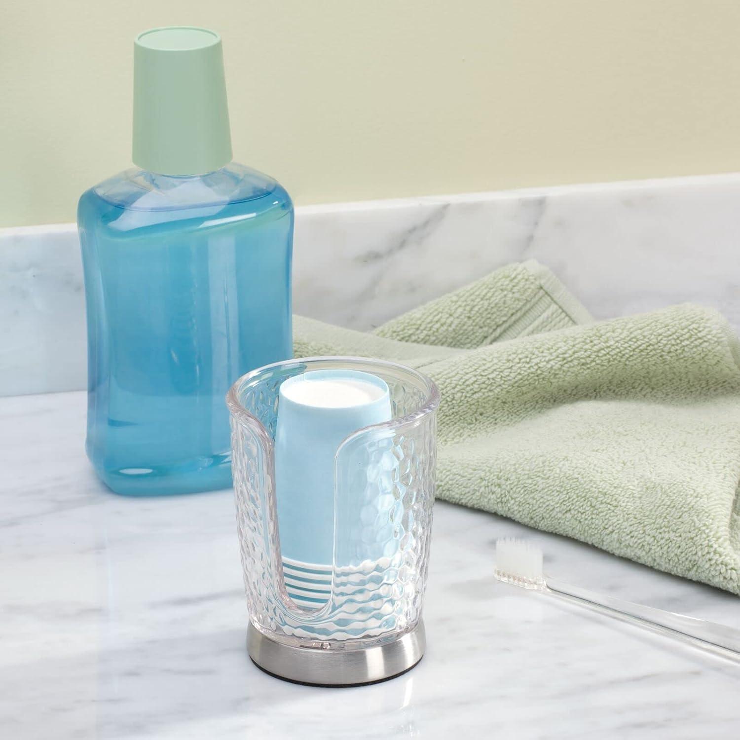 Dispensador de Tazas de Papel mDesign 3908MDBA Transparente